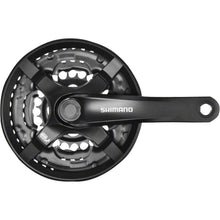 Shimano Tourney FC-TY501 Crankset - 170mm, 6/7/8-Speed, 48/38/28t, Black [MPN: EFCTY501C888CLB]_1212063