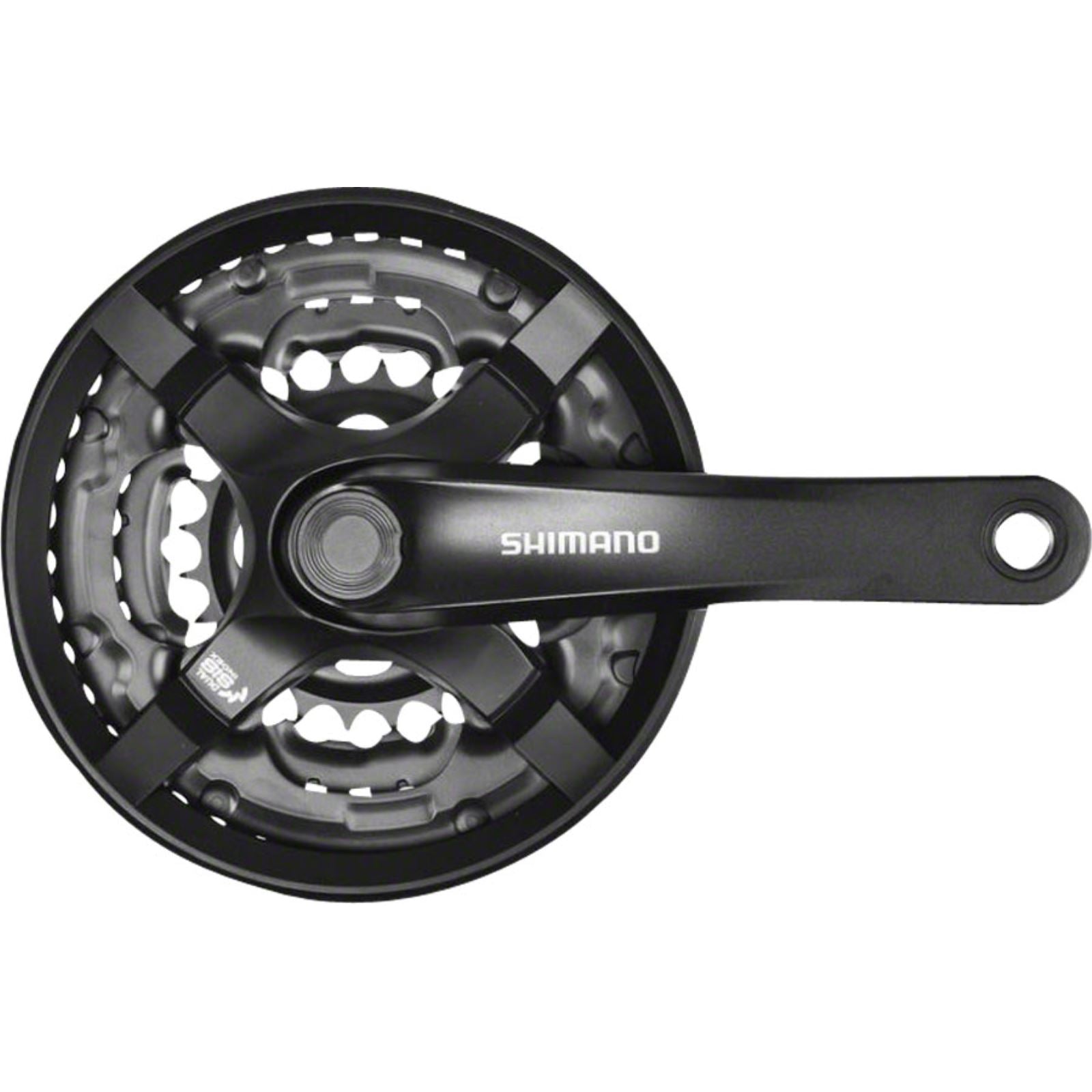 Shimano Tourney FC-TY501 Crankset - 175mm, 6/7/8-Speed, 42/34/24t, Black [MPN: EFCTY501E244CLB]_1212064