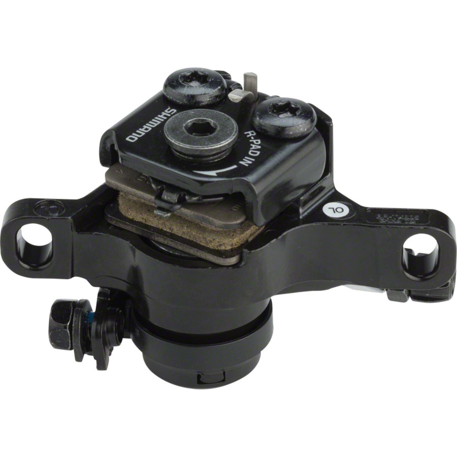 Shimano Disc Brake Caliper with Resin Pads Front or Rear - Tourney BR-TX805 [MPN: EBRTX805FPRL]_1214797