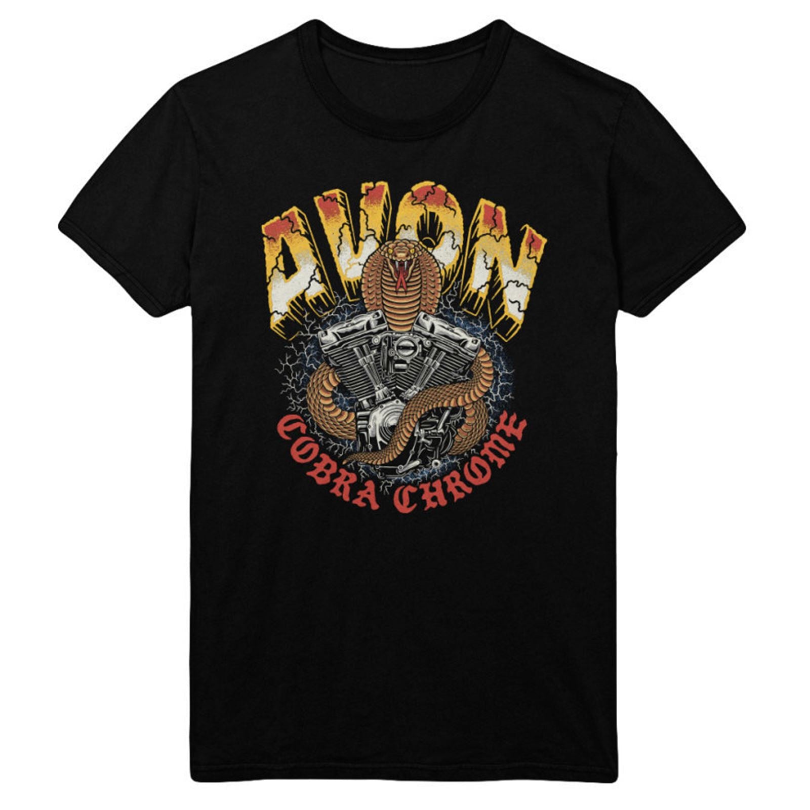 Tucker Rocky/Avon Tyres Cobra Chrome T-Shirt - Black_1409799