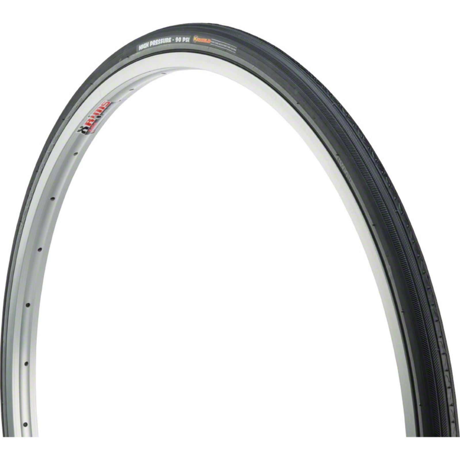 Kenda - Bicycle Kenda Street K35 Tire - 27 x 1 1/4, Clincher, Wire, Black/Reflective 05798962_1217424