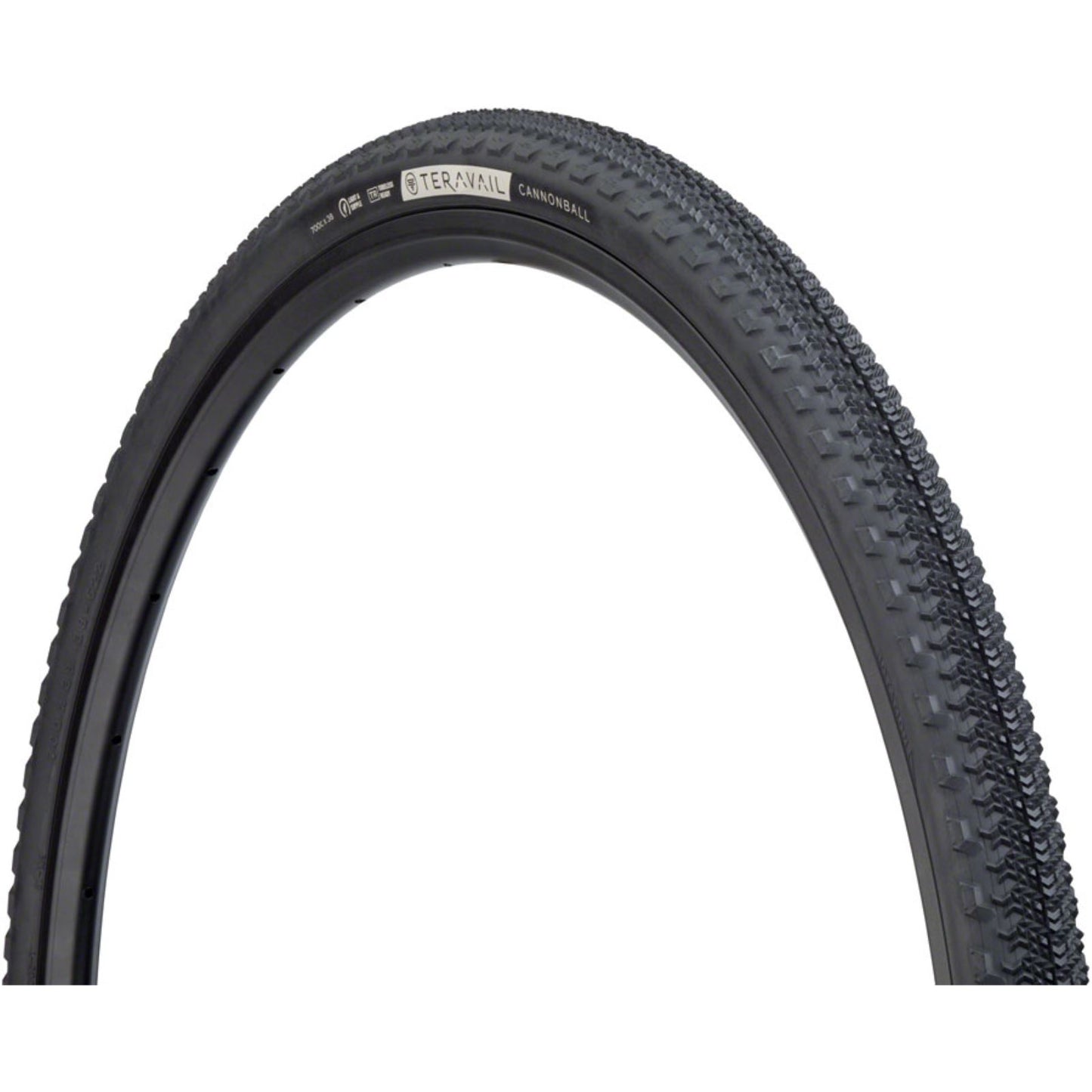 Teravail Cannonball Tire - 700 x 38 - Black, Light and Supple [MPN: 19-000040]_1217634