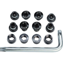 Full Speed Ahead Torx T-30 Alloy Road Triple Chainring Nut/Bolt Set wiith Tool, Black [MPN: 390-1015]_1219399