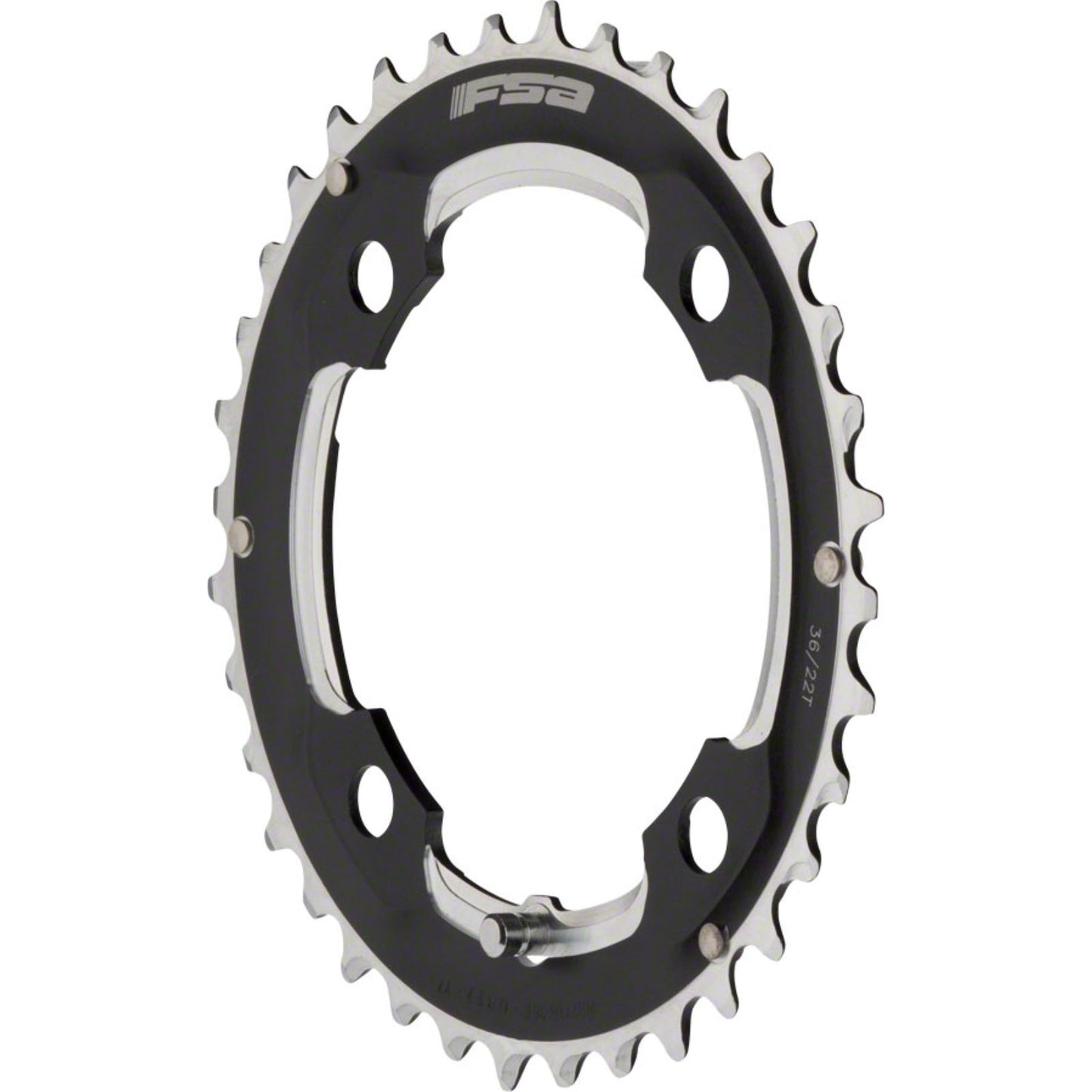 Full Speed Ahead MTB Pro Double Chainring - 36t, 104 BCD, 4-Bolt, Aluminum, M11, Black [MPN: 380-0636D]_1219407