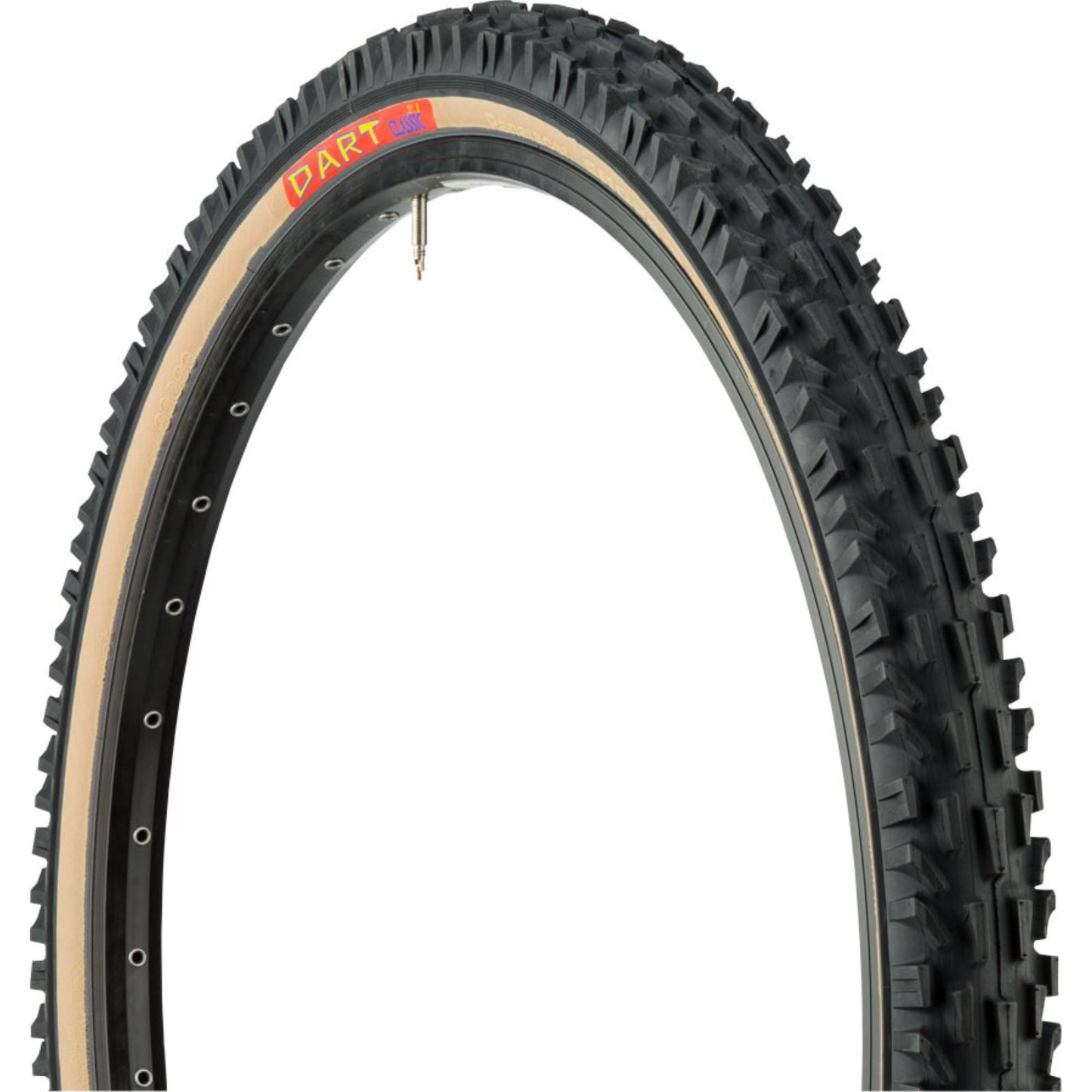 Panaracer Dart Tire - 26 x 2.1, Clincher, Folding, Black/Tan, 60tpi [MPN: RF2621-LX-DRTC]_1219534