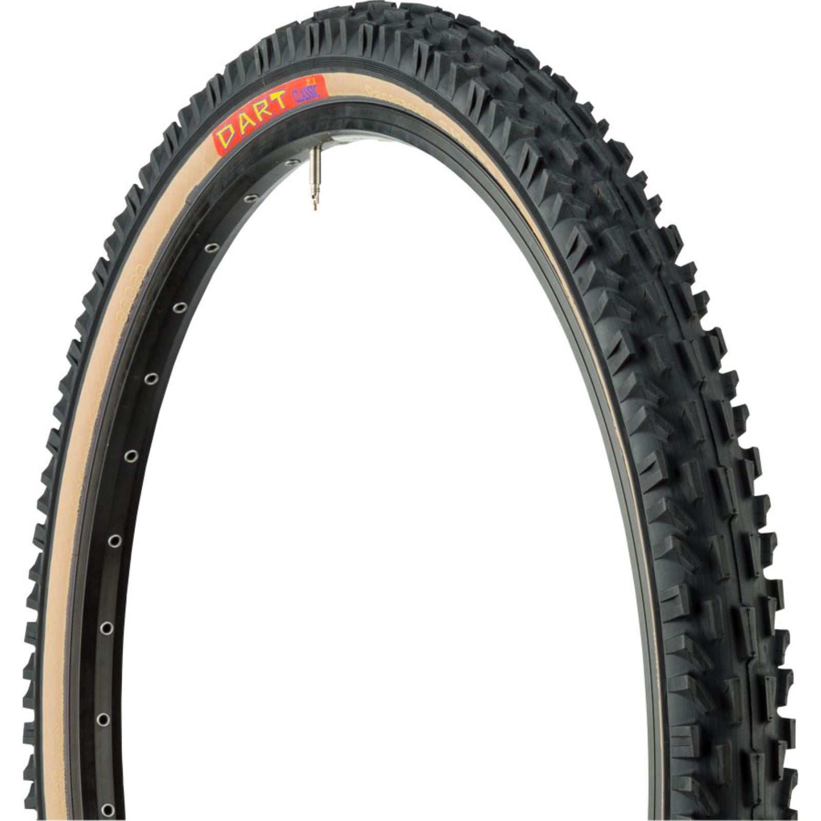 Panaracer Dart Tire - 26 x 2.1, Clincher, Folding, Black/Tan, 60tpi [MPN: RF2621-LX-DRTC]_1219534