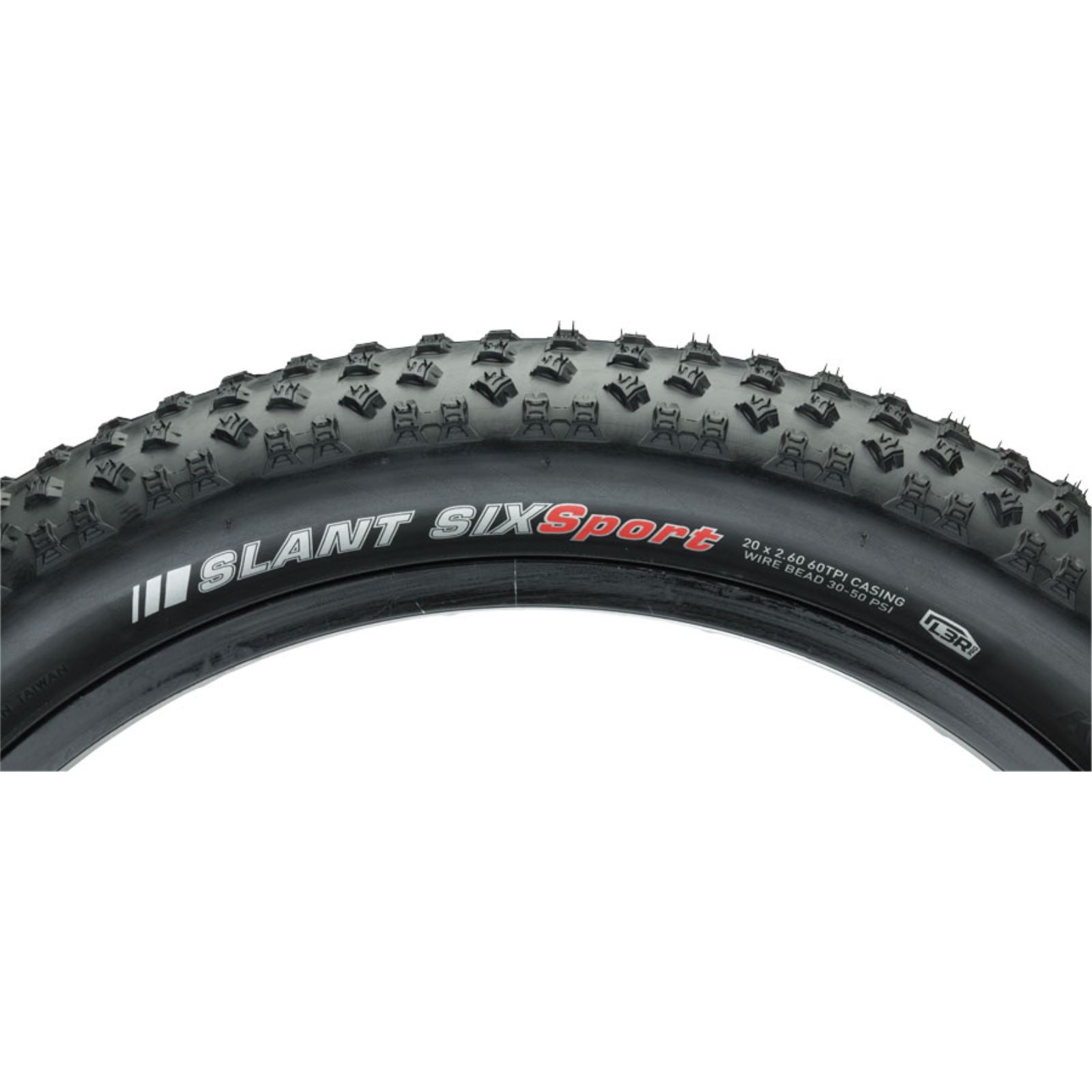 Kenda - Bicycle Kenda Slant 6 Tire - 20 x 2.6, Clincher, Wire, Black 213236-030L4N78_1220994