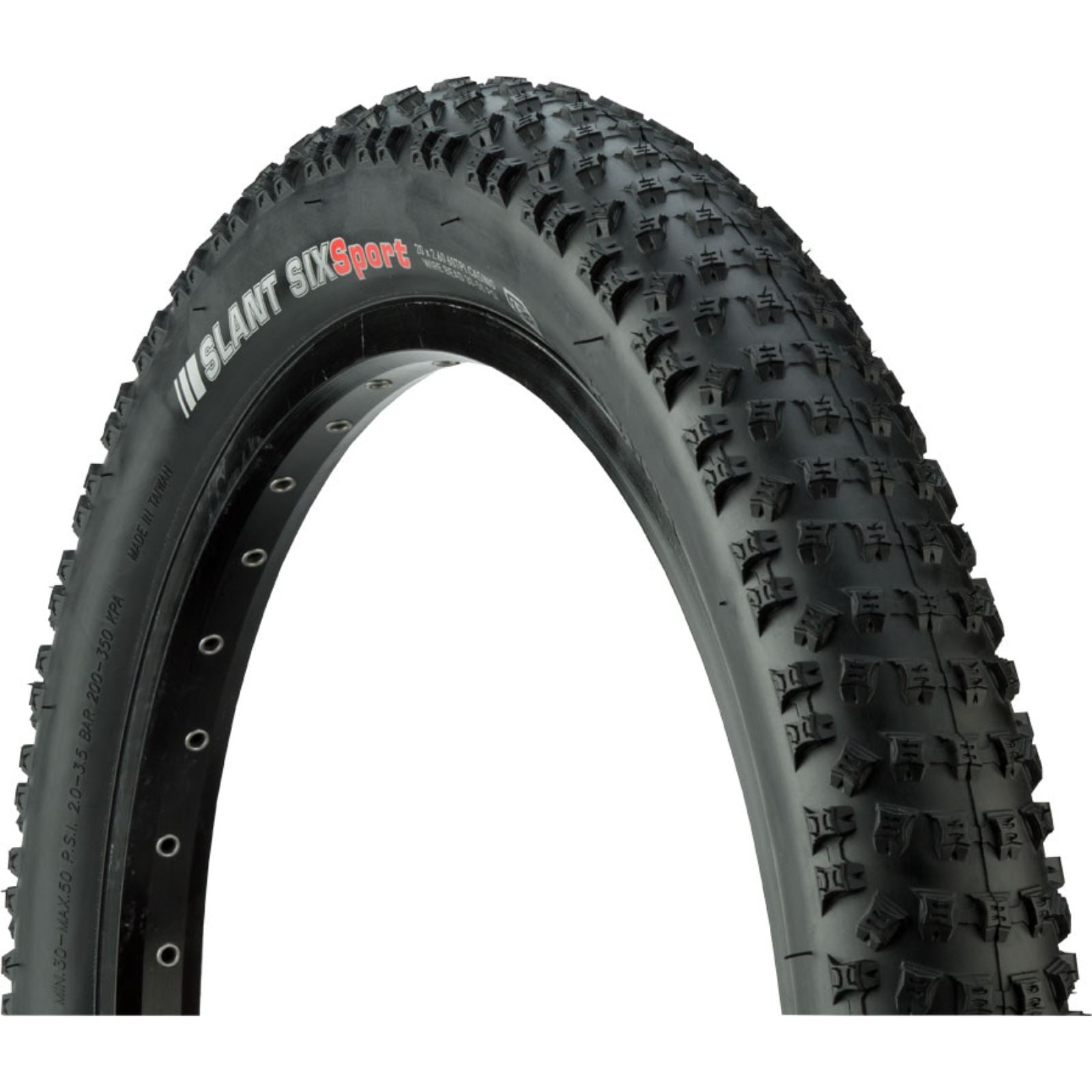 Kenda - Bicycle Kenda Slant 6 Tire - 20 x 2.6, Clincher, Wire, Black 213236-030L4N78_1220996
