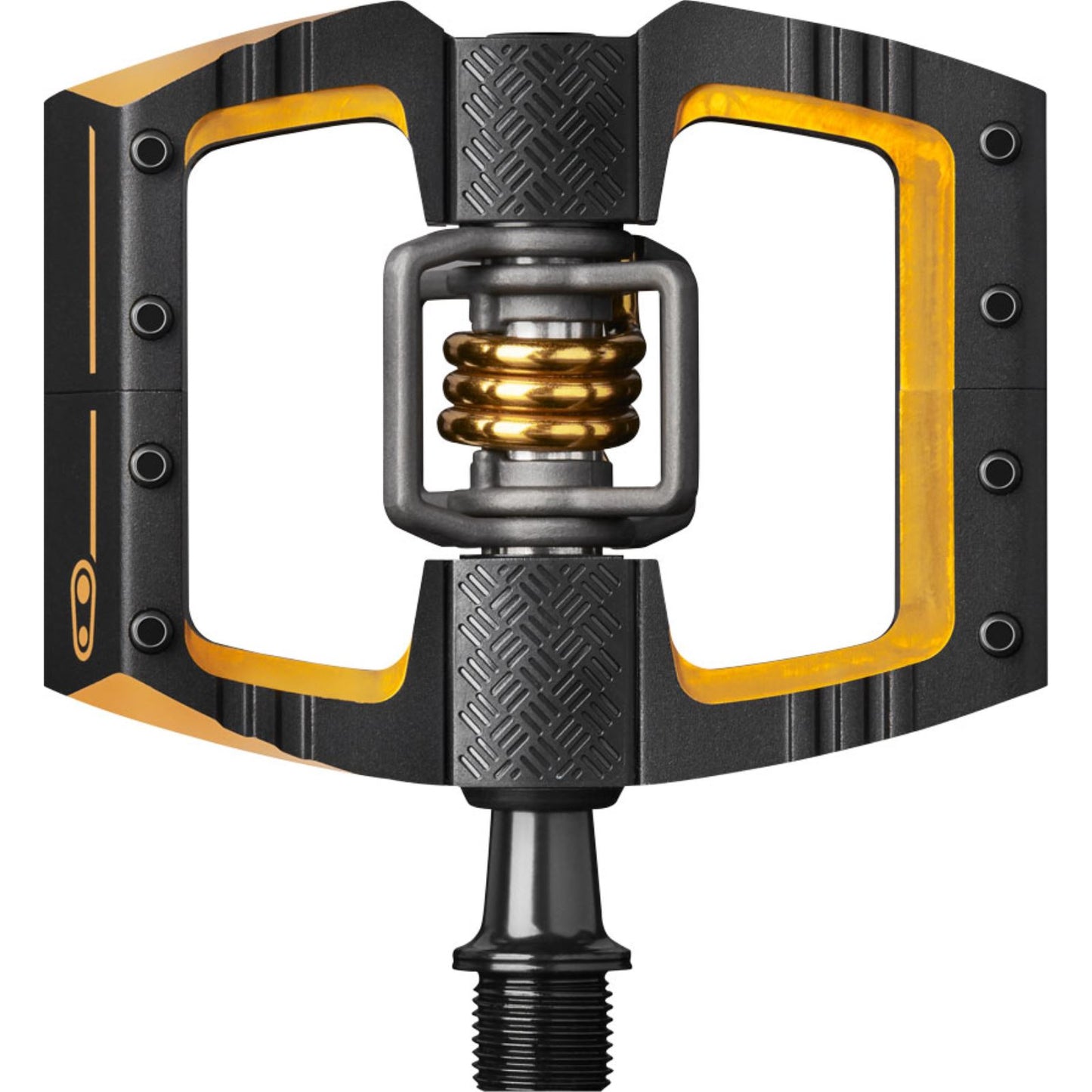 Crankbrothers Mallet DH 11 Pedals - Dual Sided Clipless with Platform, 9/16", Black/Gold [MPN: 16096]_1221232
