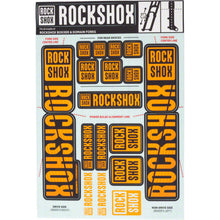 RockShox Fork Decal Kit - 35mm Dual Crown - Orange 11.4318.003.517_1221271