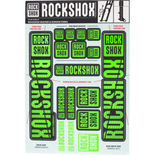 RockShox Fork Decal Kit - 35mm Dual Crown - Green 11.4318.003.519_1221273