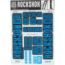 RockShox Fork Decal Kit - 35mm Dual Crown - Blue 11.4318.003.520_1221274