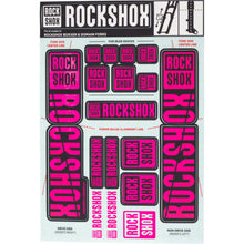 RockShox Fork Decal Kit - 35mm Dual Crown - Magenta 11.4318.003.521_1221275