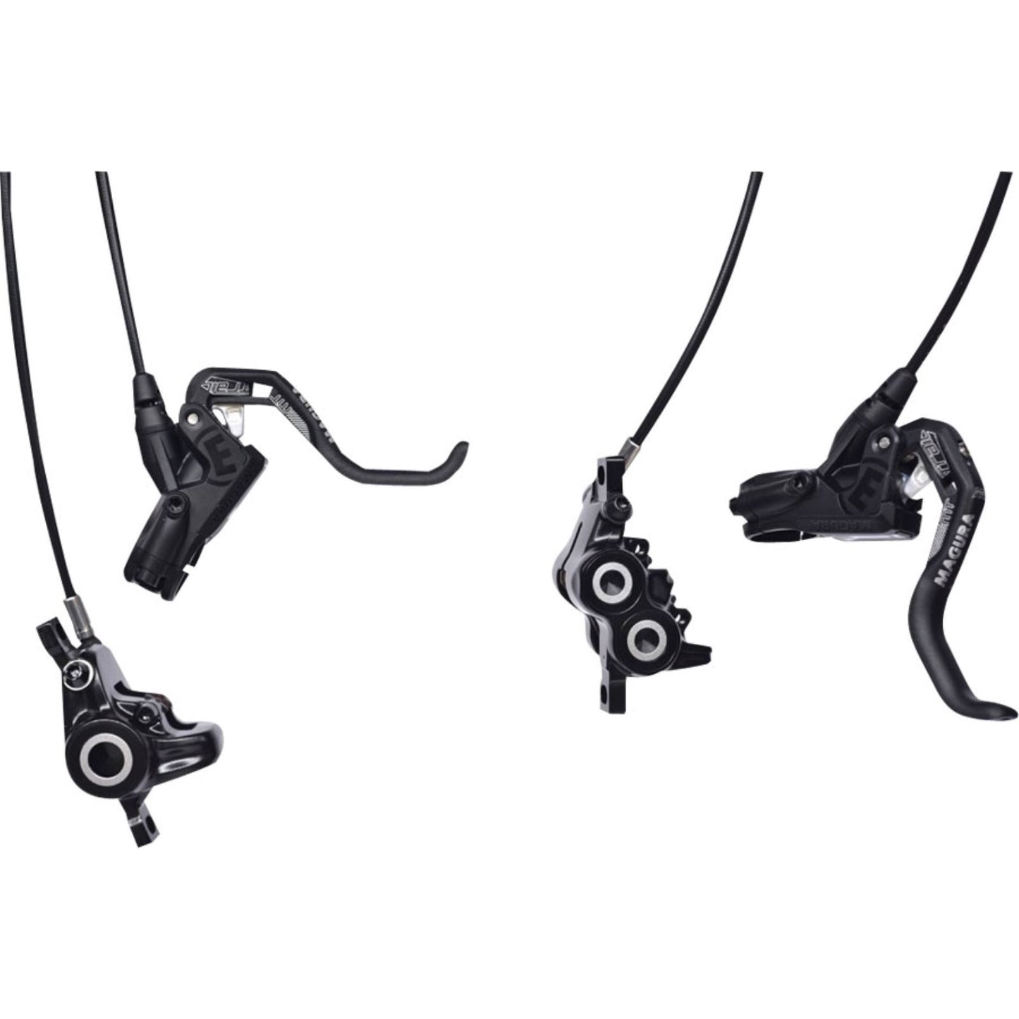 Magura MT Trail Sport Disc Brake Set - Front/Rear, Black/White [MPN: 2701389-]_1222989