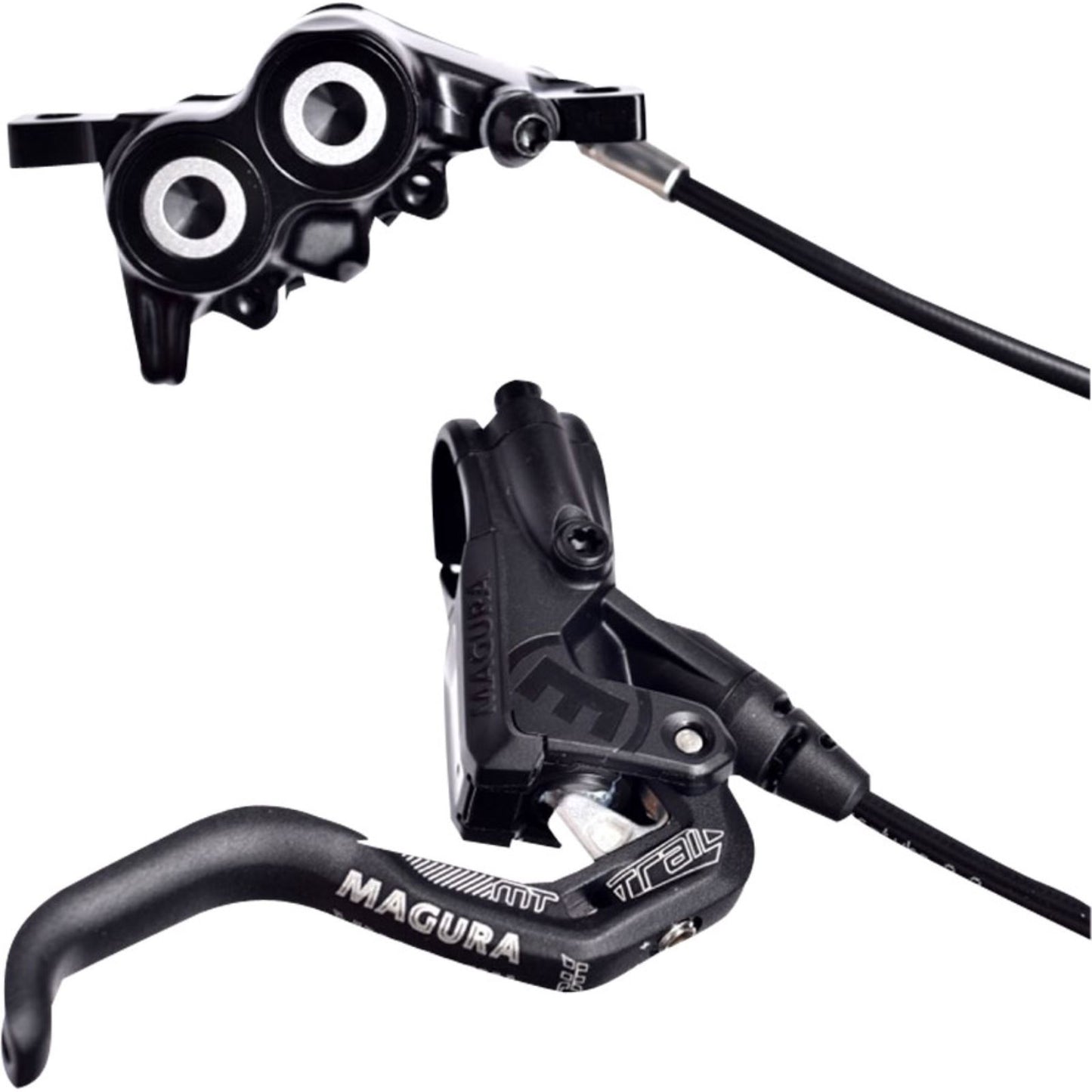 Magura MT Trail Sport Disc Brake Set - Front/Rear, Black/White [MPN: 2701389-]_1222990