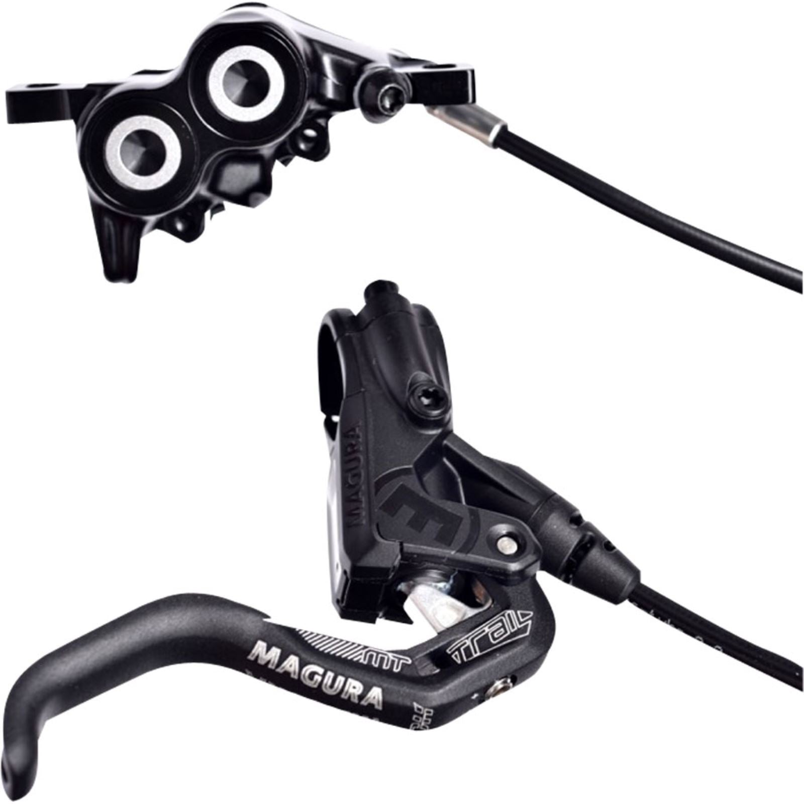 Magura MT Trail Sport Disc Brake Set - Front/Rear, Black/White [MPN: 2701389-]_1222990