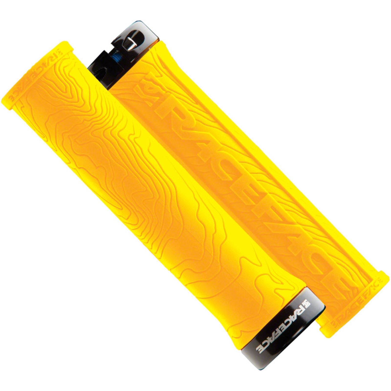 Race Face Half Nelson Grips - Yellow, Lock-On [MPN: AC990064]_1223030