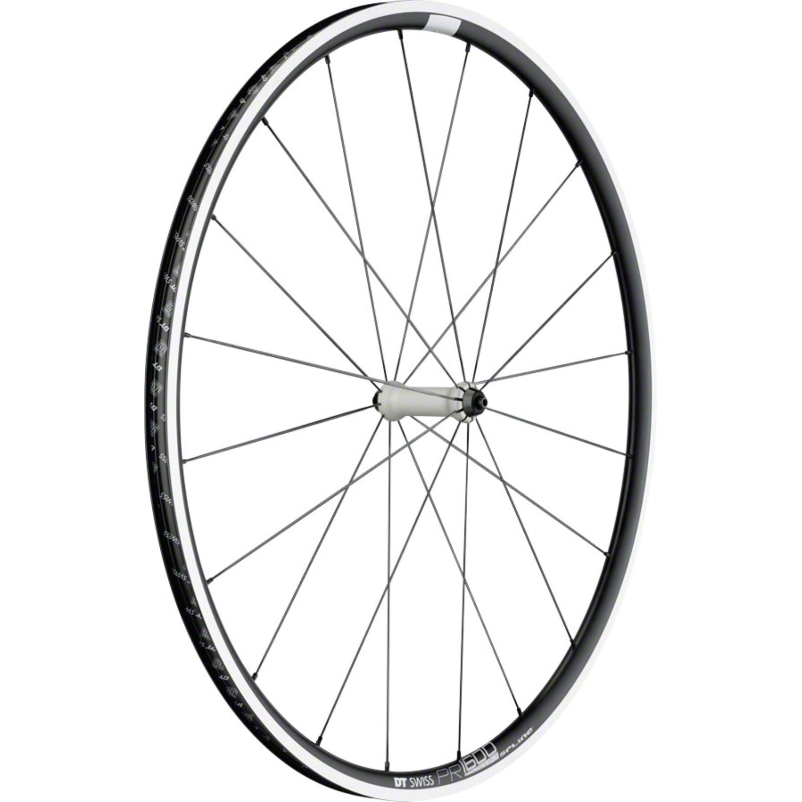 DT Swiss PR 1600 Spline 23 Front Wheel 700, QRx100mm, Rim Brake, Black [MPN: WPR1600AAQXSA04447]_1224846