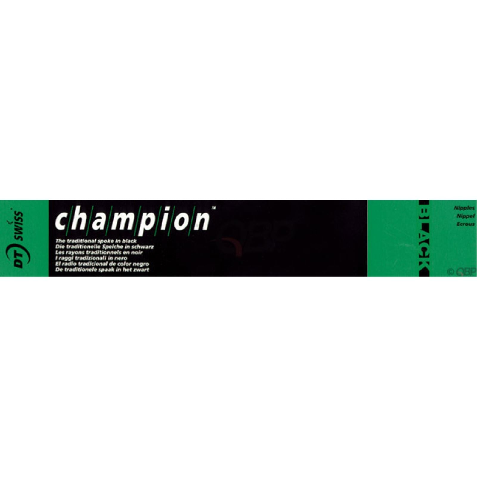 DT Swiss Champion Spoke: 2.0mm, Blanks, 315mm, Black, Box of 500 [MPN: SCHF20315S0500]_1225732