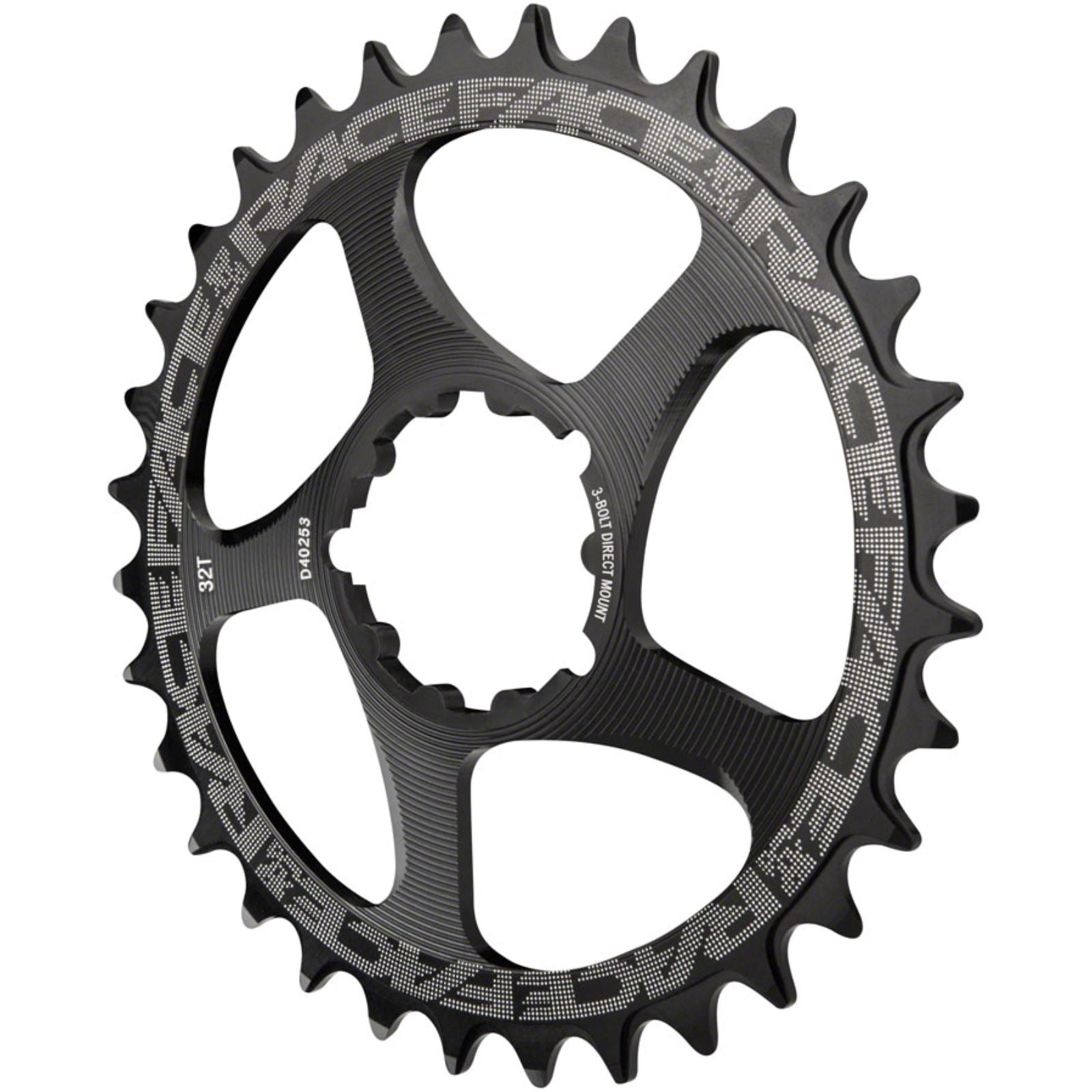Race Face Narrow Wide Chainring: Direct Mount 3-Bolt Comp, 26t, Black [MPN: RNWDM26BLKSM3BOLT]_1225927