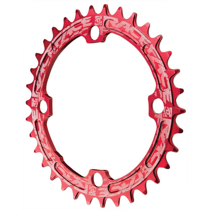 Race Face RaceFace Narrow Wide Chainring: 104mm BCD, 36t, Red [MPN: RNW104X36RED]_1225976