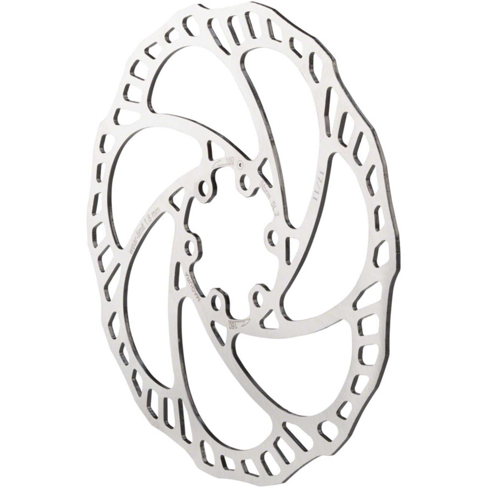 Magura Storm SL.2 Disc Brake Rotor - 160mm, 6-Bolt, Silver [MPN: 2701348-]_1228507