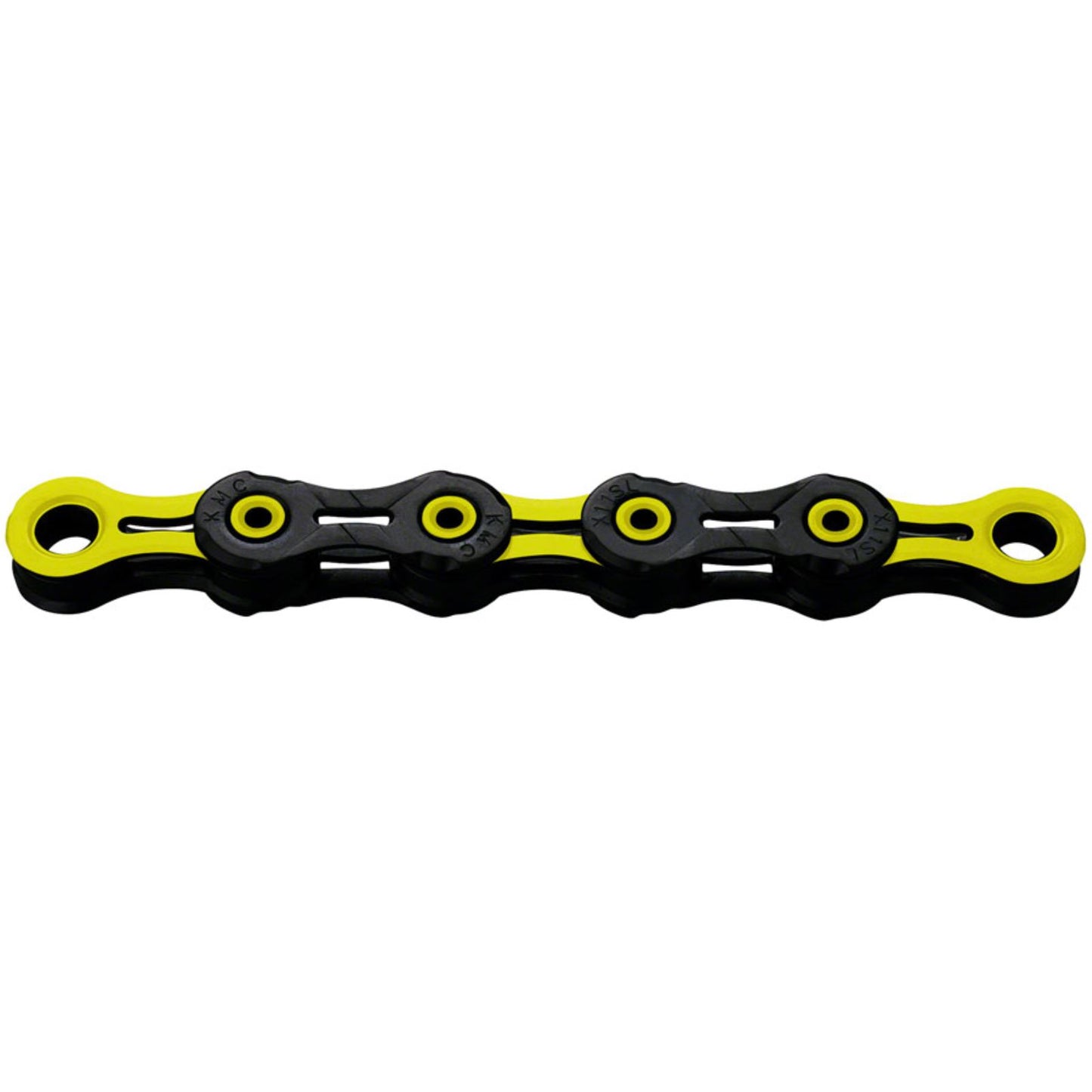 KMC DLC 11 Chain - 11-Speed, 118 Links, Black/Yellow [MPN: CN11993]_1229214