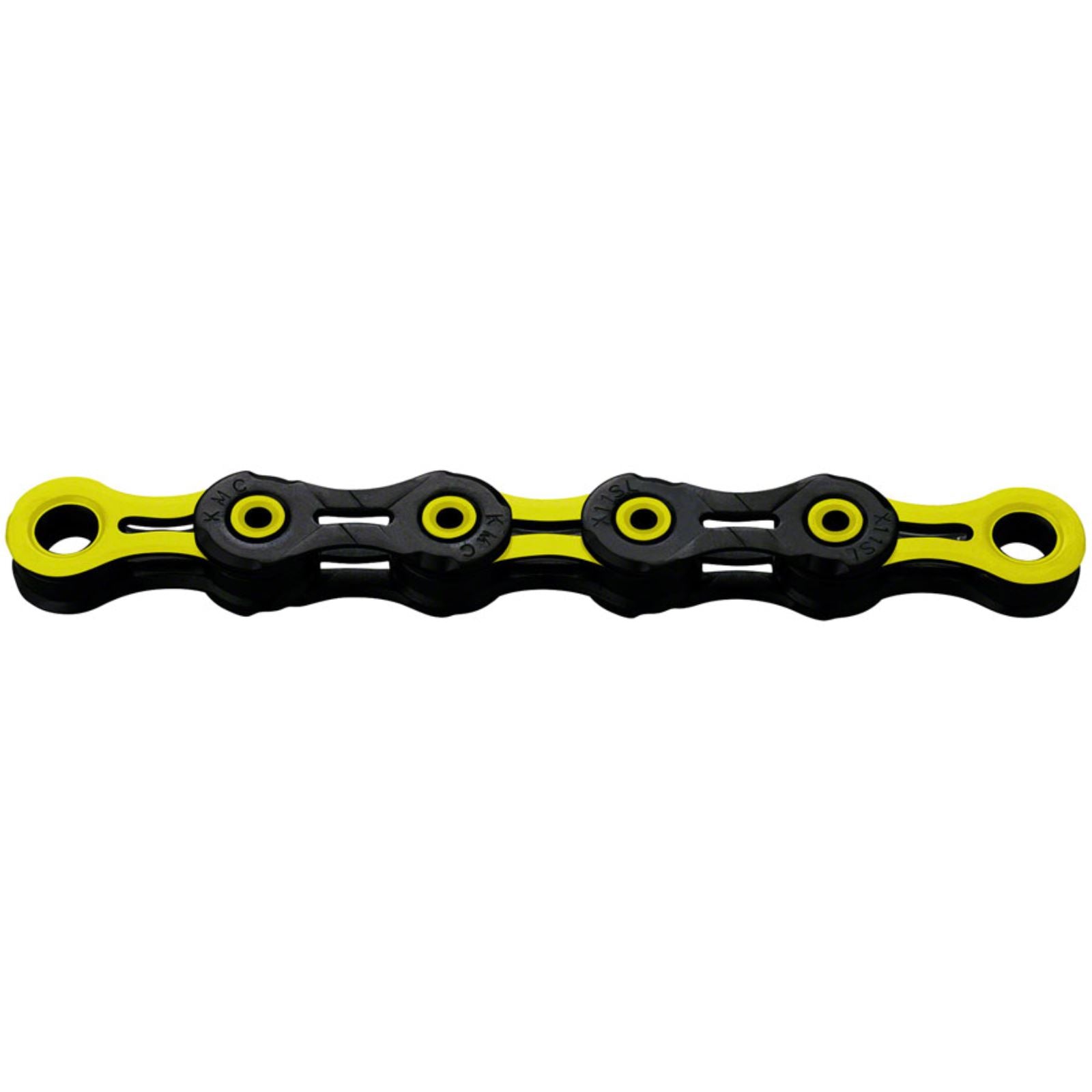 KMC DLC 11 Chain - 11-Speed, 118 Links, Black/Yellow [MPN: CN11993]_1229214