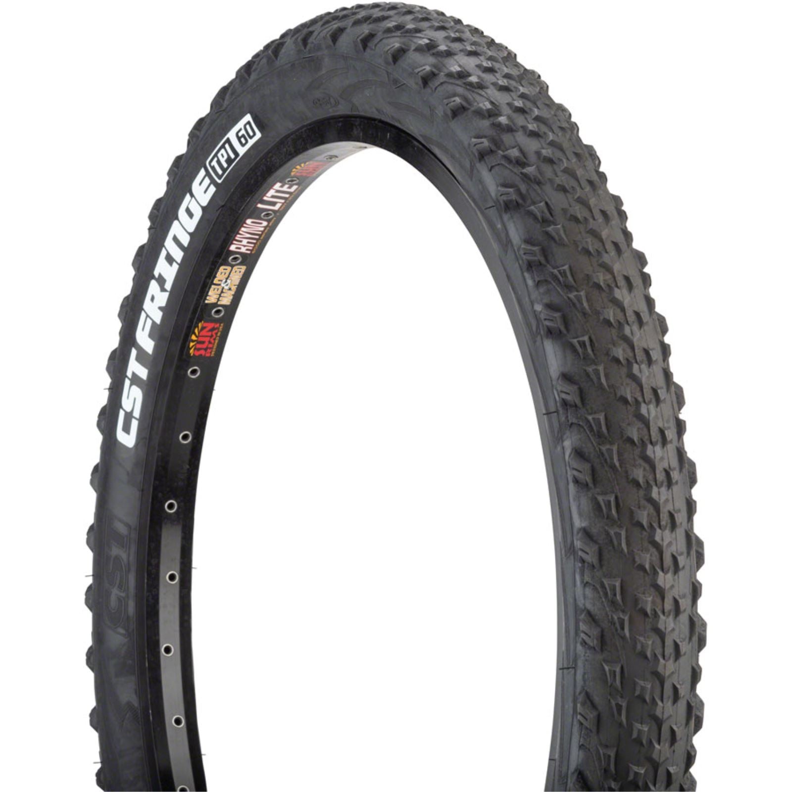 CST Fringe Tire - 24 x 2.8, Clincher, Wire, Black TB55656000_1229511