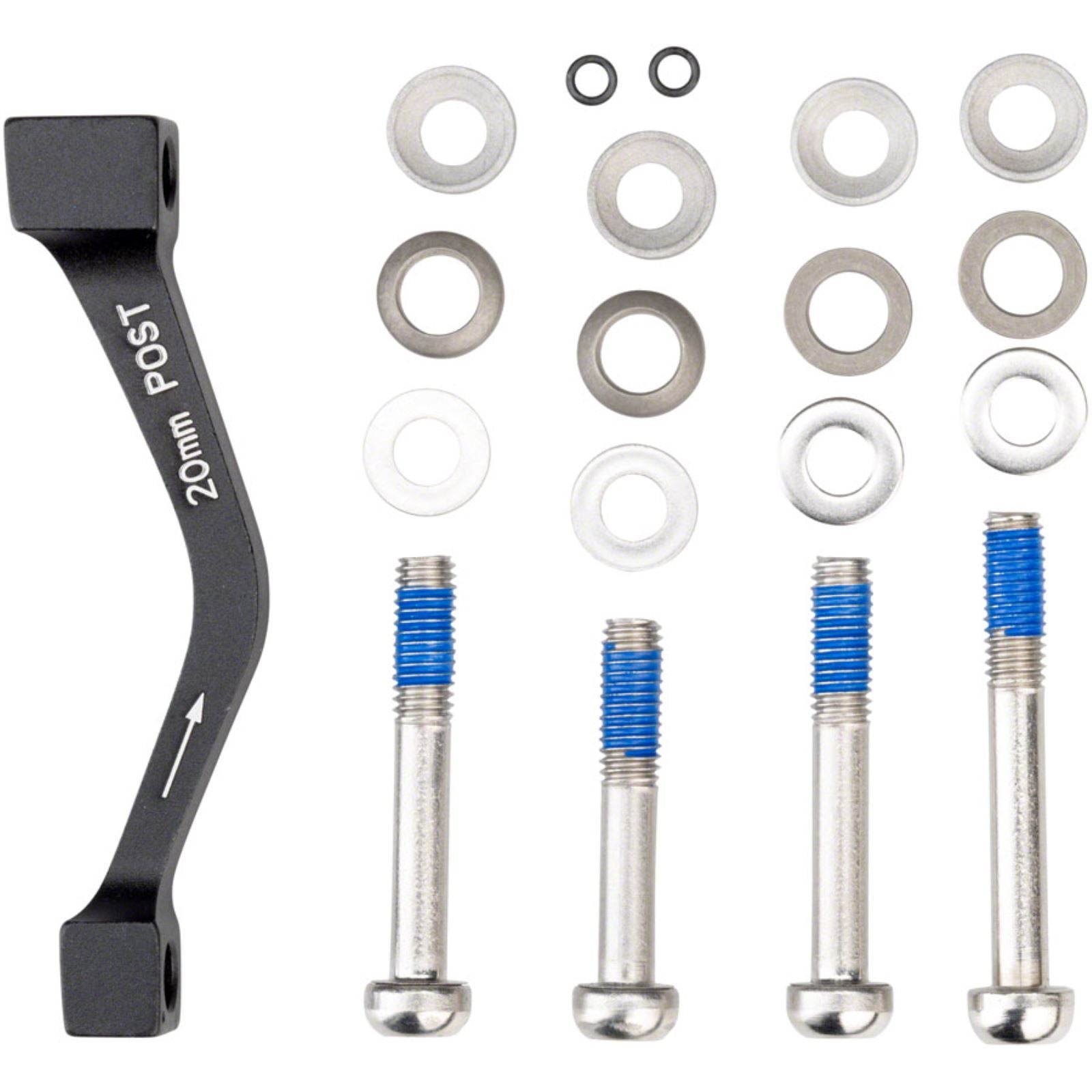 SRAM Avid 20mm Post-Mount Disc Caliper to Post Mount Frame/Fork Adaptor with Stainless Bolts Kits for Regular and CPS Calipers [MPN: 00.5318.007.004]_1229648