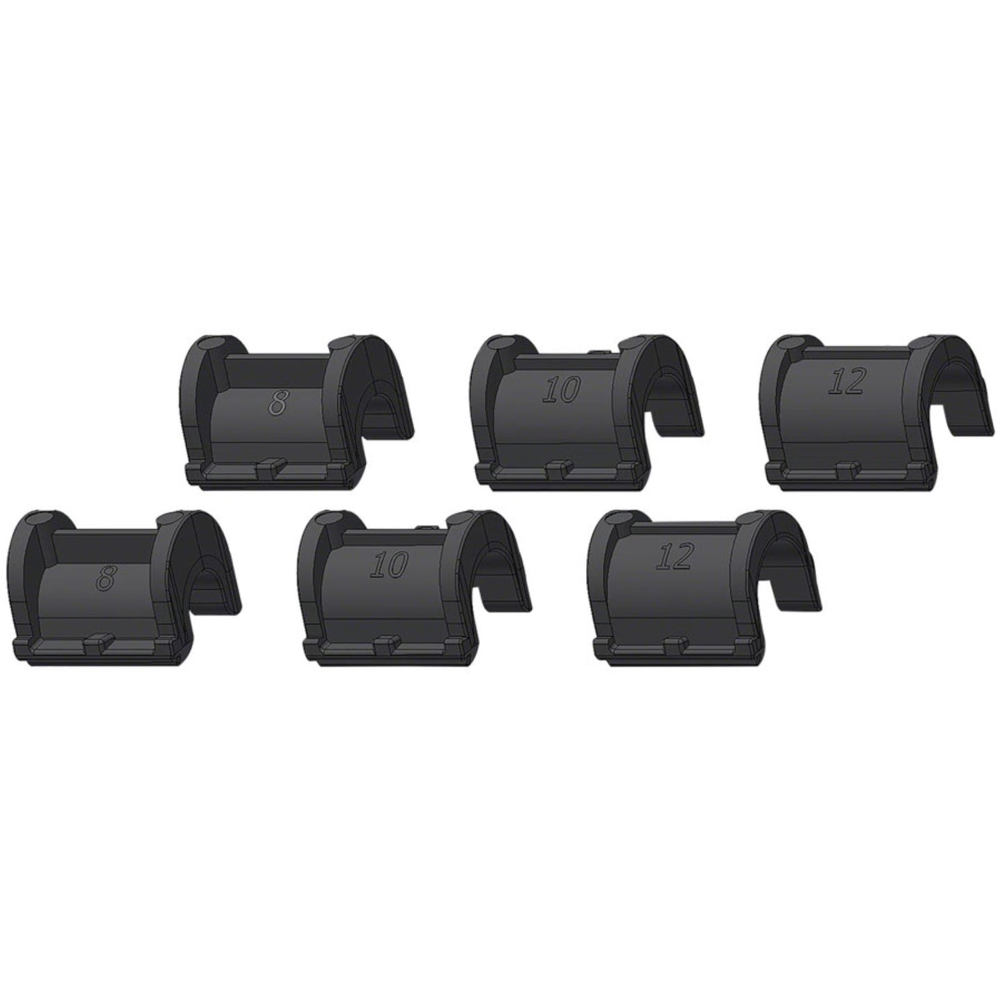 Ortlieb Rail Reducers For QL2.1/QL2 Systems - Includes 2x8mm - 2x10mm - 2x12mm [MPN: E197]_1230002