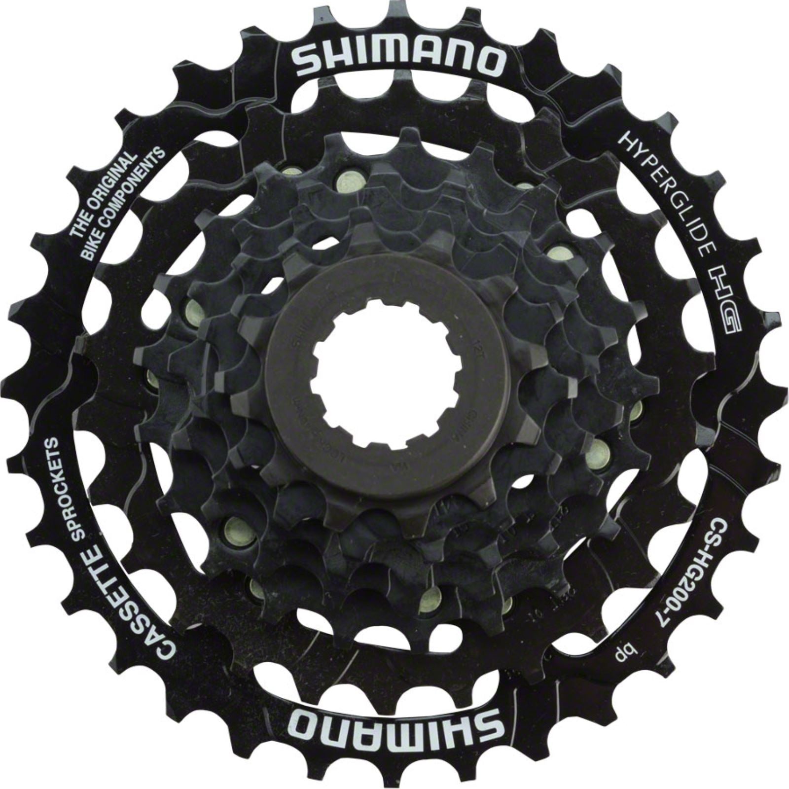 Shimano Cassette - 7 Speed - 12-32t - Black - Tourney CS-HG200  [MPN: ECSHG2007232T]_1230036