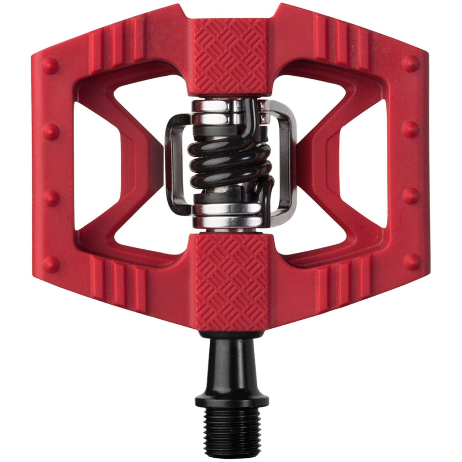 Crankbrothers Double Shot 1 Pedals - Dual Sided Clipless w/Platform Composite 9/16", Red [MPN: 16180]_1230489