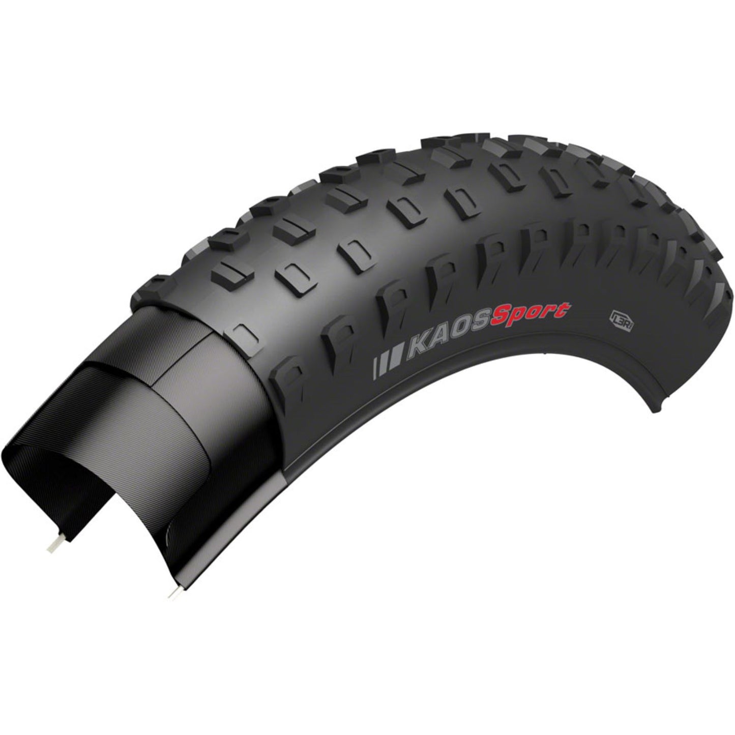 Kenda - Bicycle Kenda Kaos Sport Tire - 20 x 2.8, Clincher, Wire, Black, 35tpi [MPN: 213237]_1233215