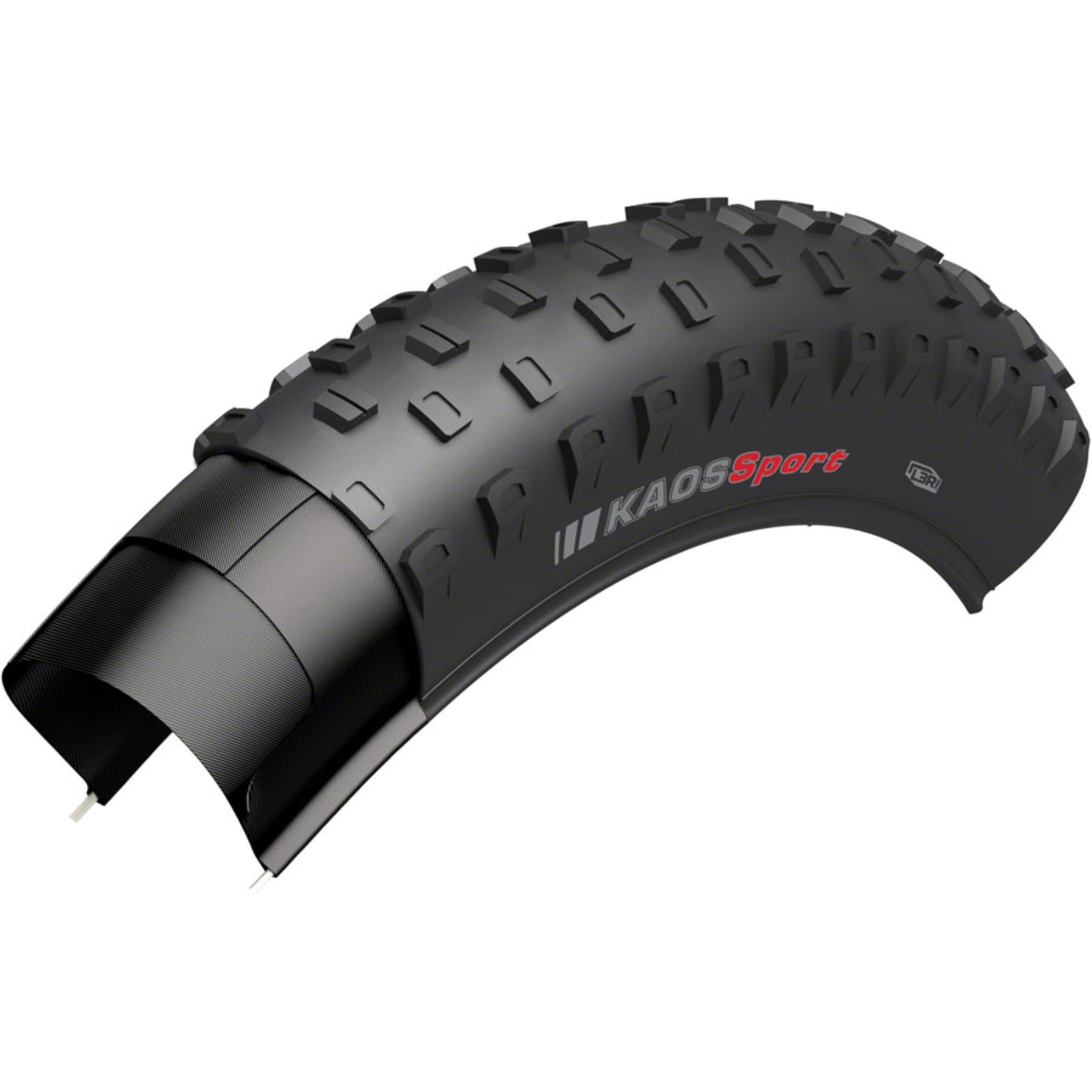 Kenda - Bicycle Kenda Kaos Sport Tire - 20 x 2.8, Clincher, Wire, Black, 35tpi [MPN: 213237]_1233215