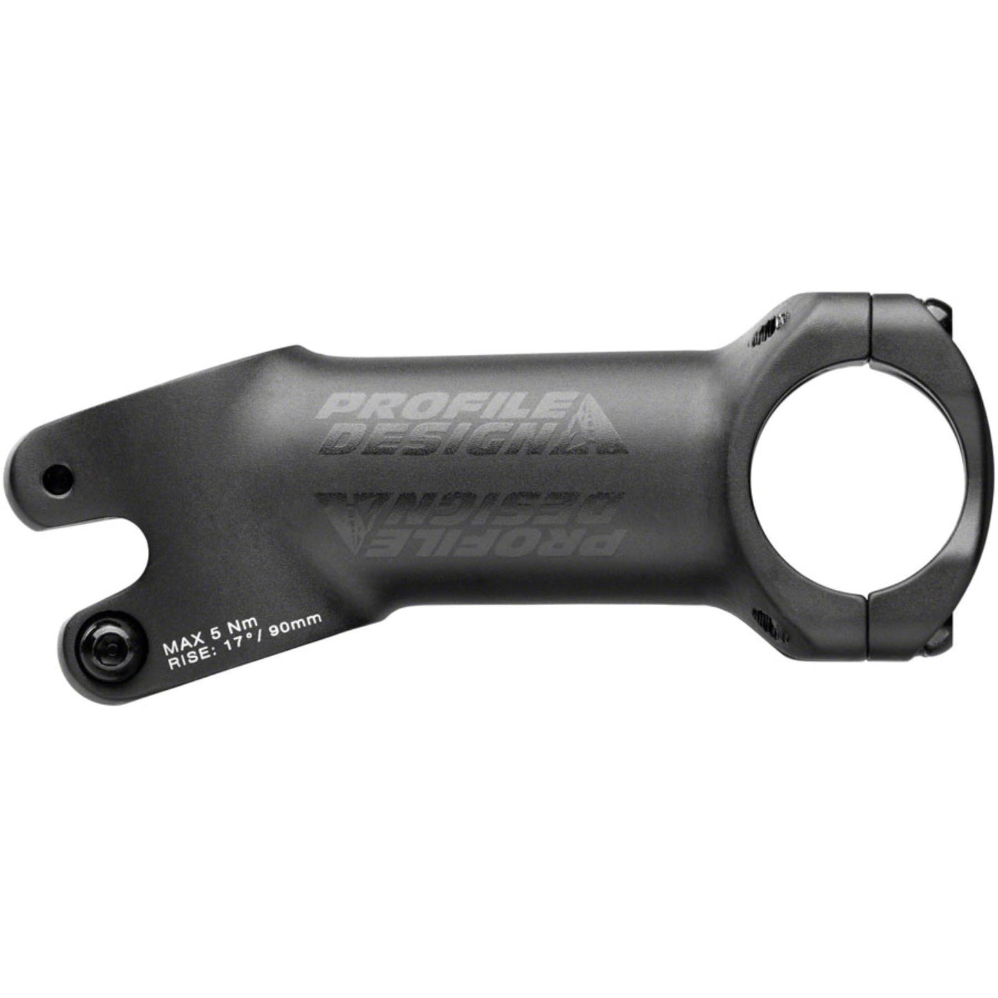 Profile Design 1/Seventeen Stem - 90 mm, 31.8 Clamp, +/-17, 1 1/8", Alloy, Black [MPN: RS117179081-1]_1233378