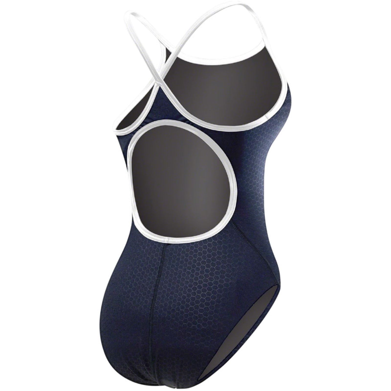 TYR Hexa Diamondfit Women's Swimsuit - Black/White - Size 38 CLOSEOUT [MPN: DHEX7A-060-38]_1531698