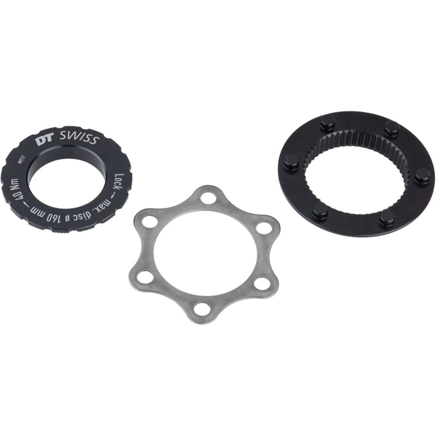 DT Swiss Disc Brake Adaptor - Centerlock/6-Bolt, QR/12mm [MPN: HWZXXX00S4760S]_1236130