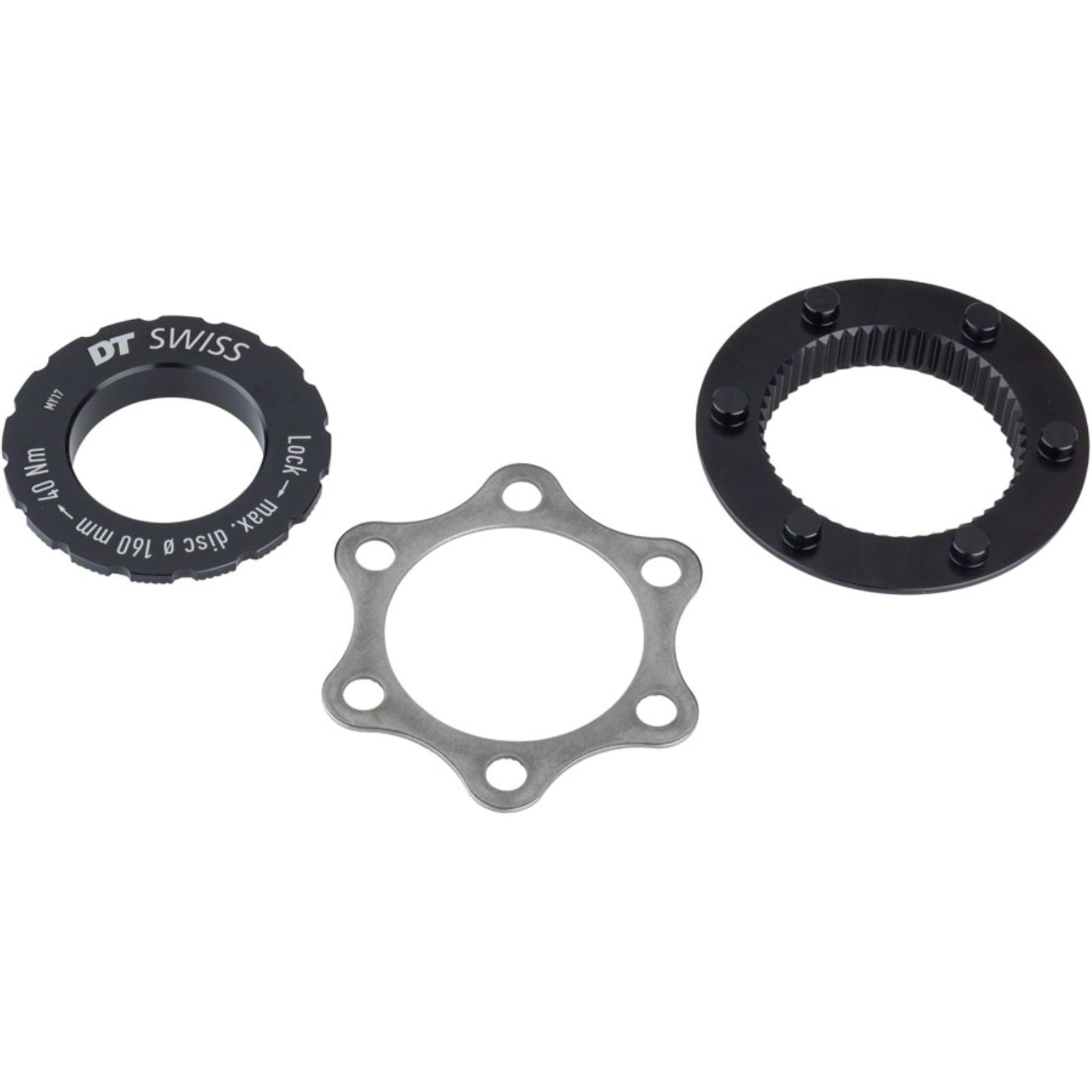 DT Swiss Disc Brake Adaptor - Centerlock/6-Bolt, QR/12mm [MPN: HWZXXX00S4760S]_1236130