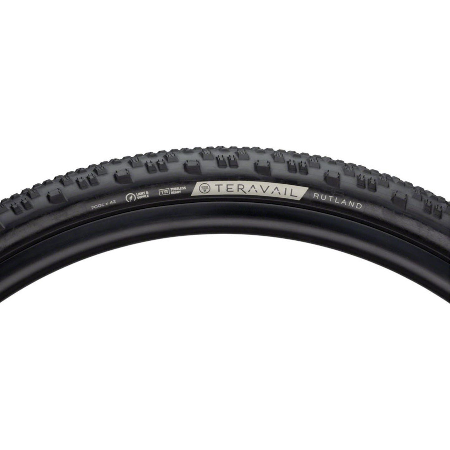 Teravail Rutland Tire - 700 x 42, Tubeless, Folding, Black, Durable [MPN: 19-000088]_1240243