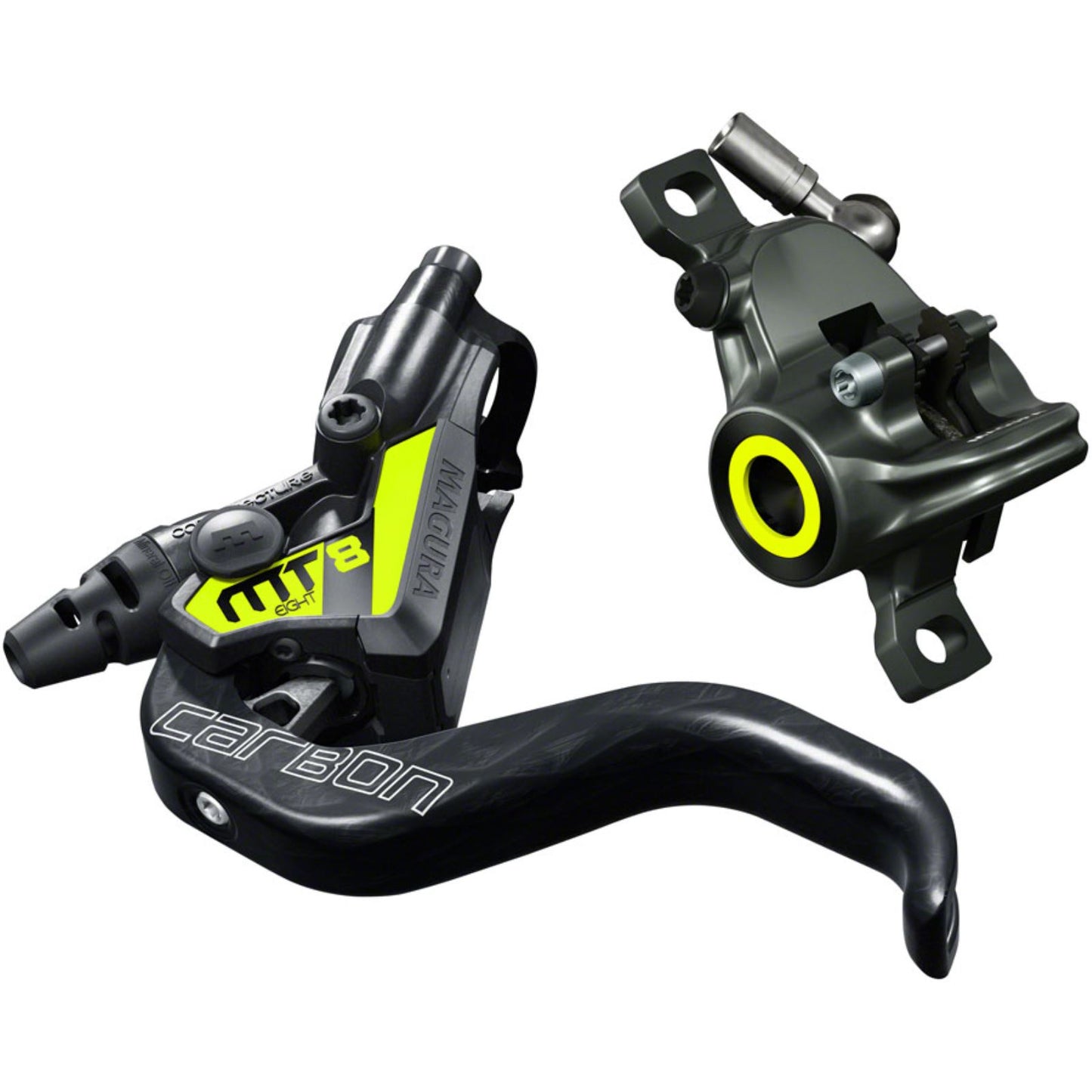 Magura MT8 SL Disc Brake and Lever - Front or Rear, Gray/Yellow [MPN: 2701657-]_1240453