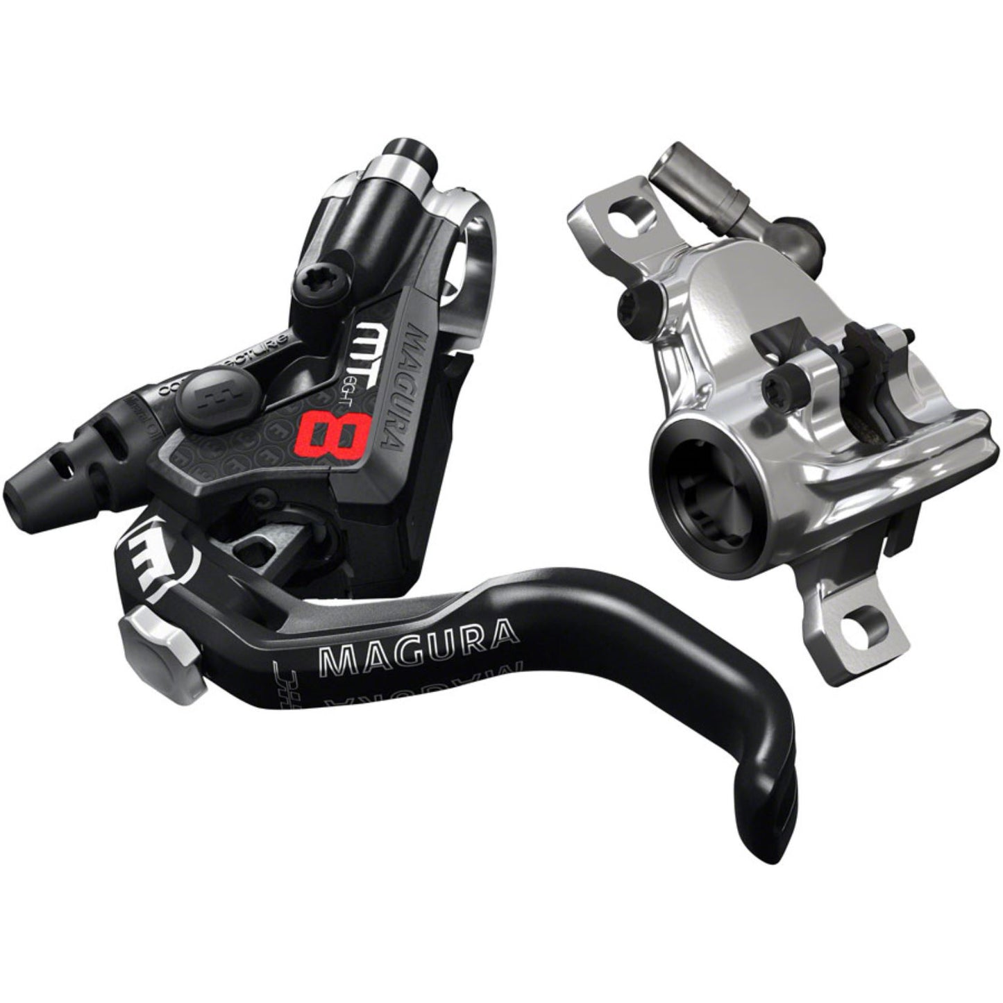 Magura MT8 Pro Disc Brake and Lever - Front or Rear, Black/Chrome [MPN: 2701728-]_1240477