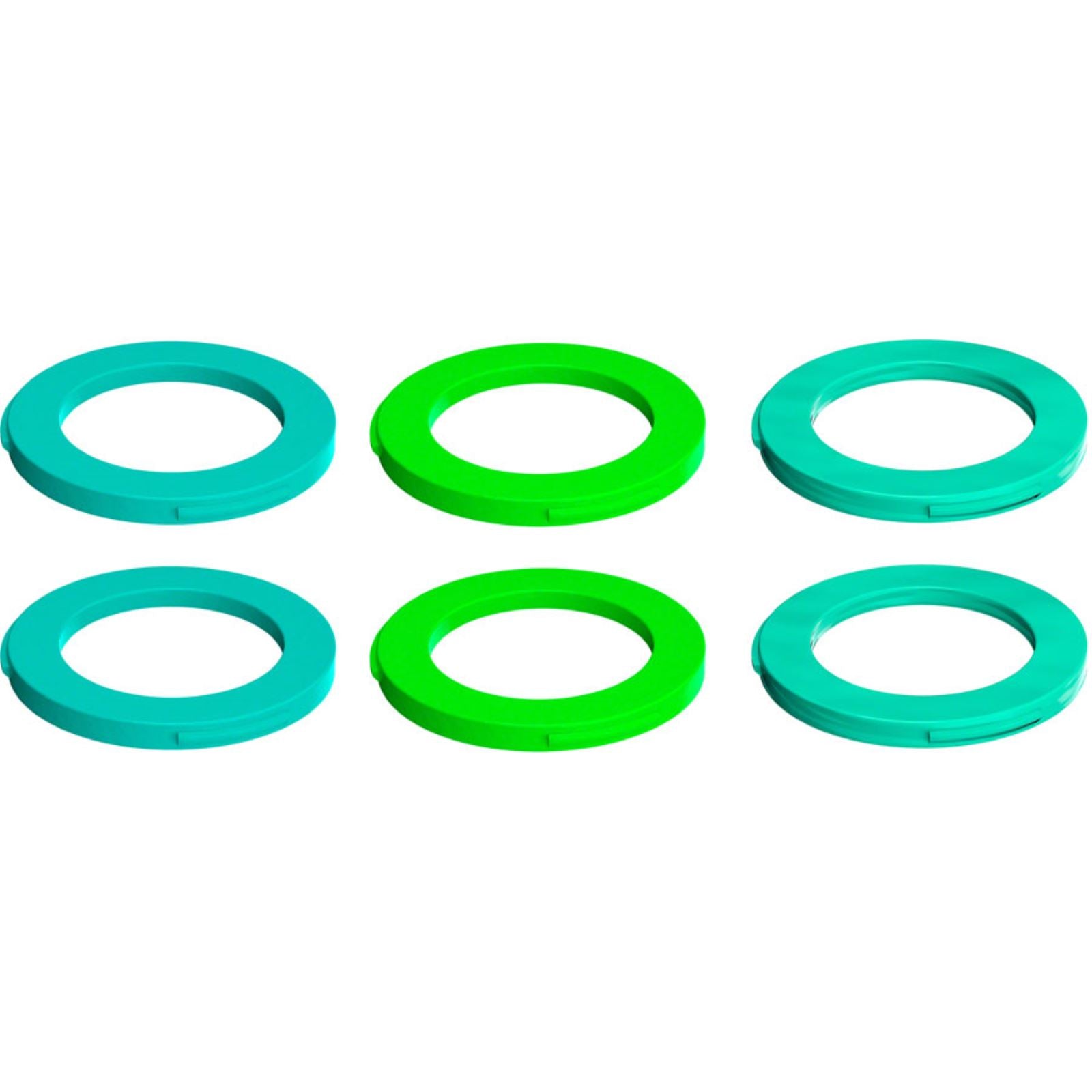 Magura 2-Piston Caliper Colored Cover Kit - Neon Green/Cyan/Mint [MPN: 2701724-]_1240499