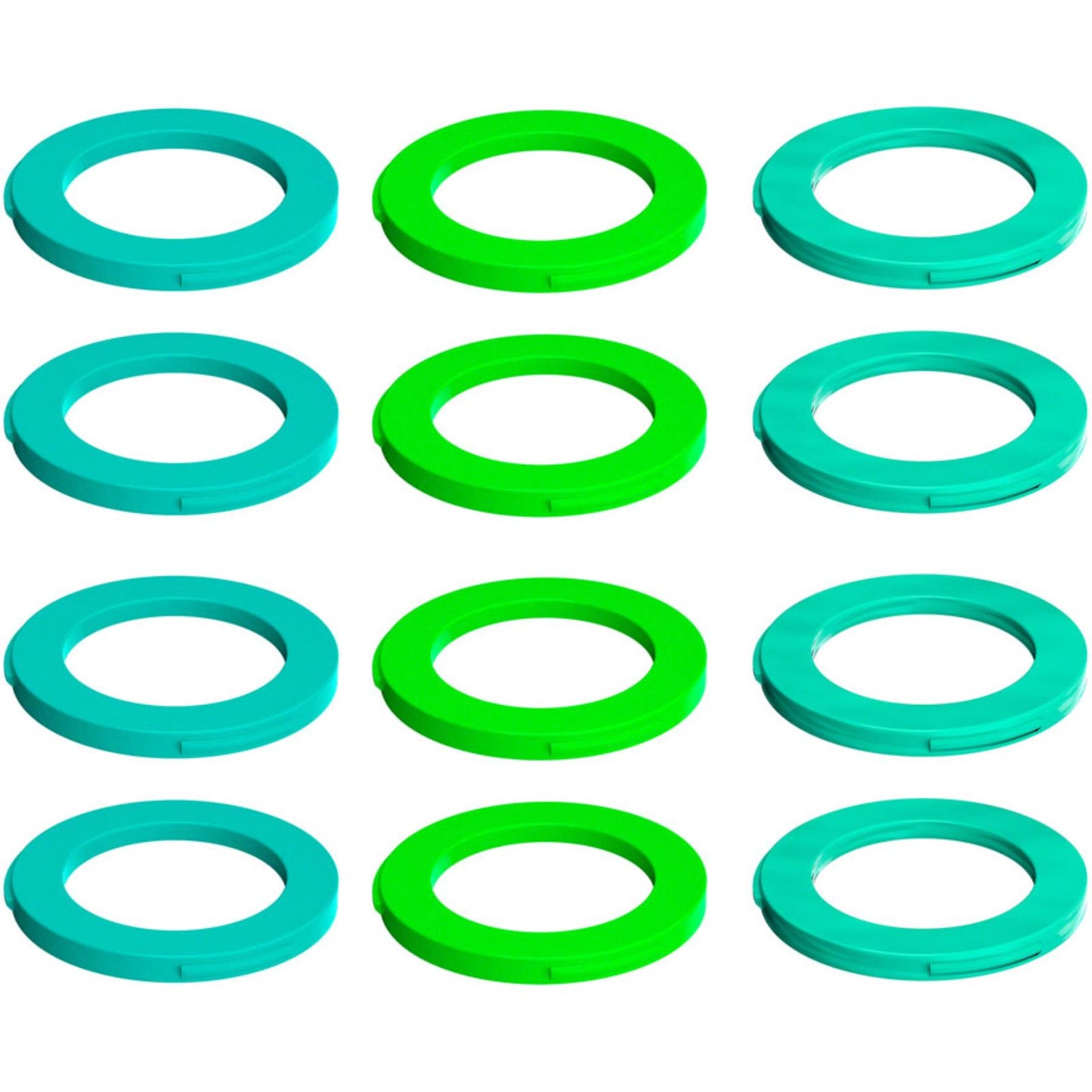 Magura 4-Piston Caliper Colored Cover Kit - Neon Green/Cyan/Mint [MPN: 2701721-]_1240478