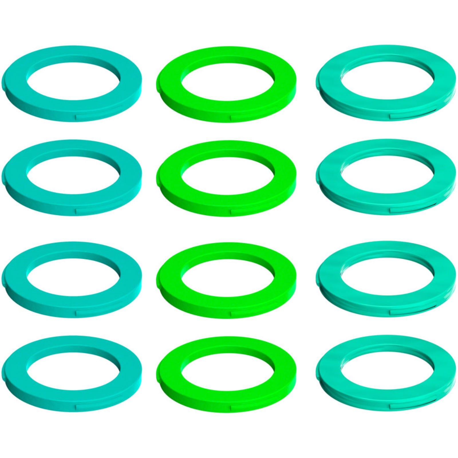 Magura 4-Piston Caliper Colored Cover Kit - Neon Green/Cyan/Mint [MPN: 2701721-]_1240478