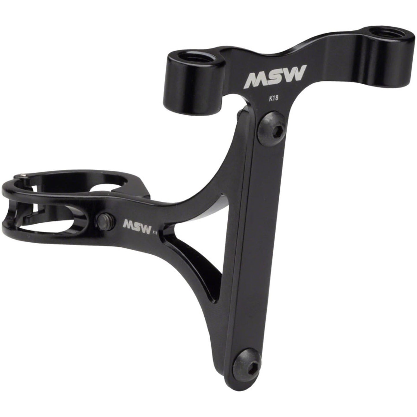 MSW Seltzer Mount - CO2 and Bottle Cage holder with 27.2mm clamp - Black [MPN: 17-000182]_1240809