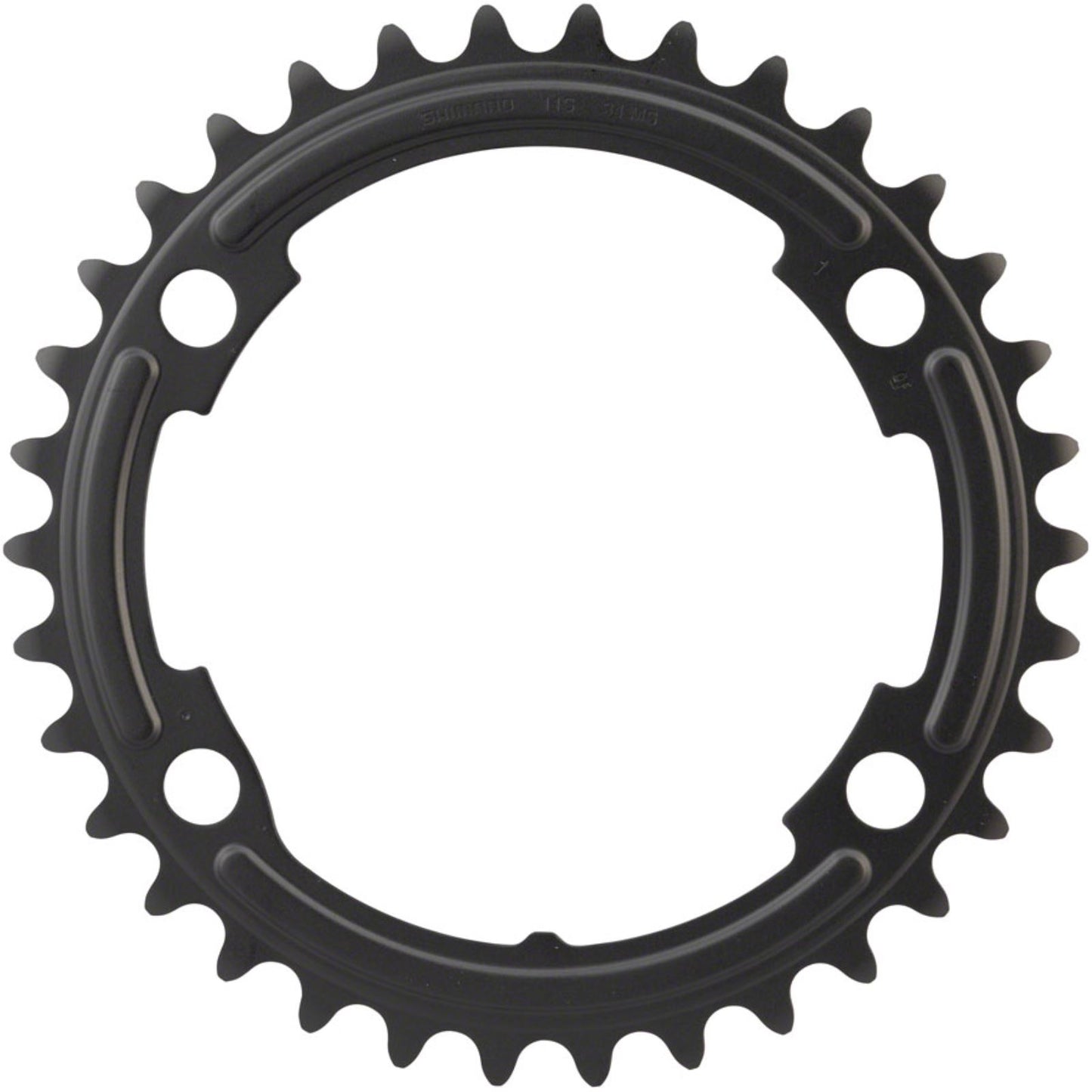 Shimano 105 FC-R7000 34t 4x110 bcd Asymmetric Chainring, Black [MPN: Y1WV34000]_1240904
