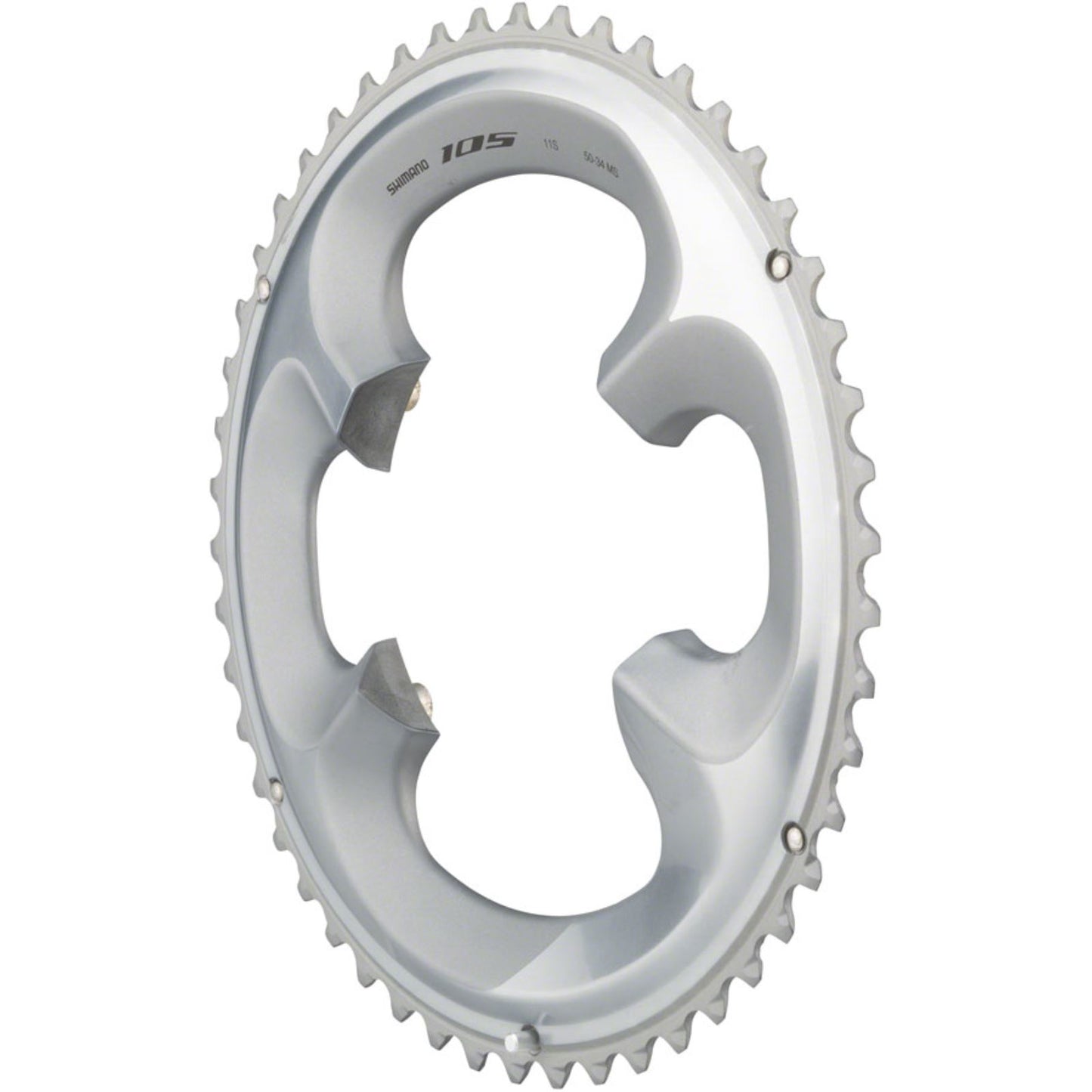 Shimano Asymmetric Chainring - 4x110 BCD - 50t - Silver - 105 FC-R7000 [MPN: Y1WV98020]_1241043