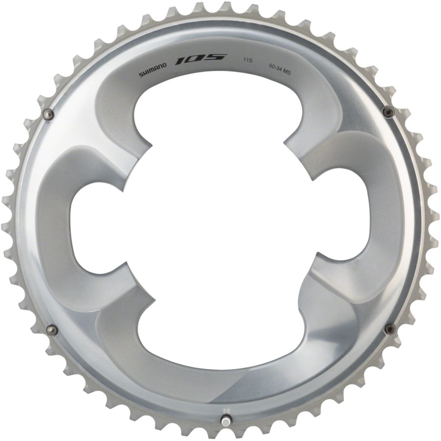 Shimano Asymmetric Chainring - 4x110 BCD - 50t - Silver - 105 FC-R7000 [MPN: Y1WV98020]_1241044