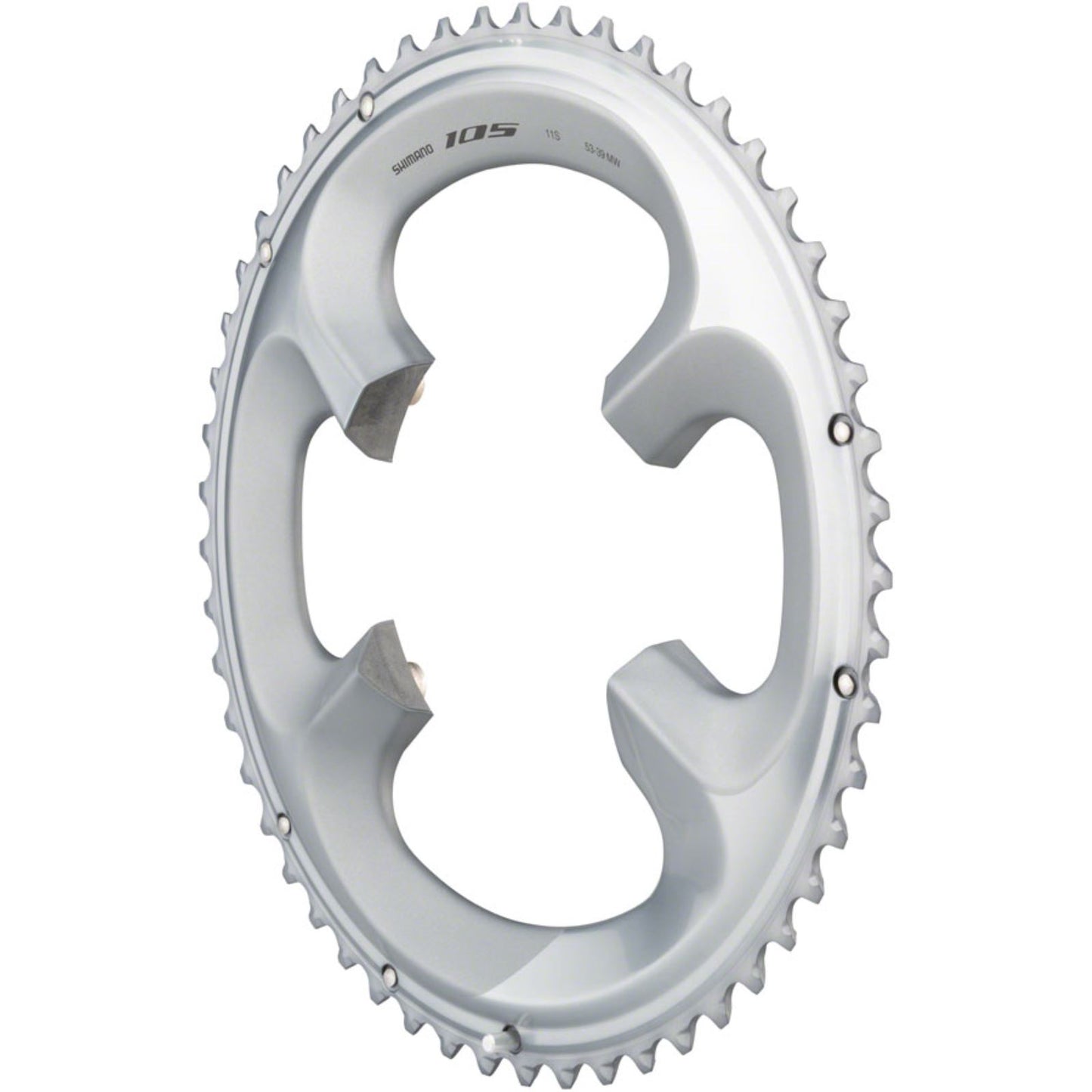Shimano 105 FC-R7000 53t 4x110 bcd Asymmetric Chainring, Silver [MPN: Y1WV98060]_1241047